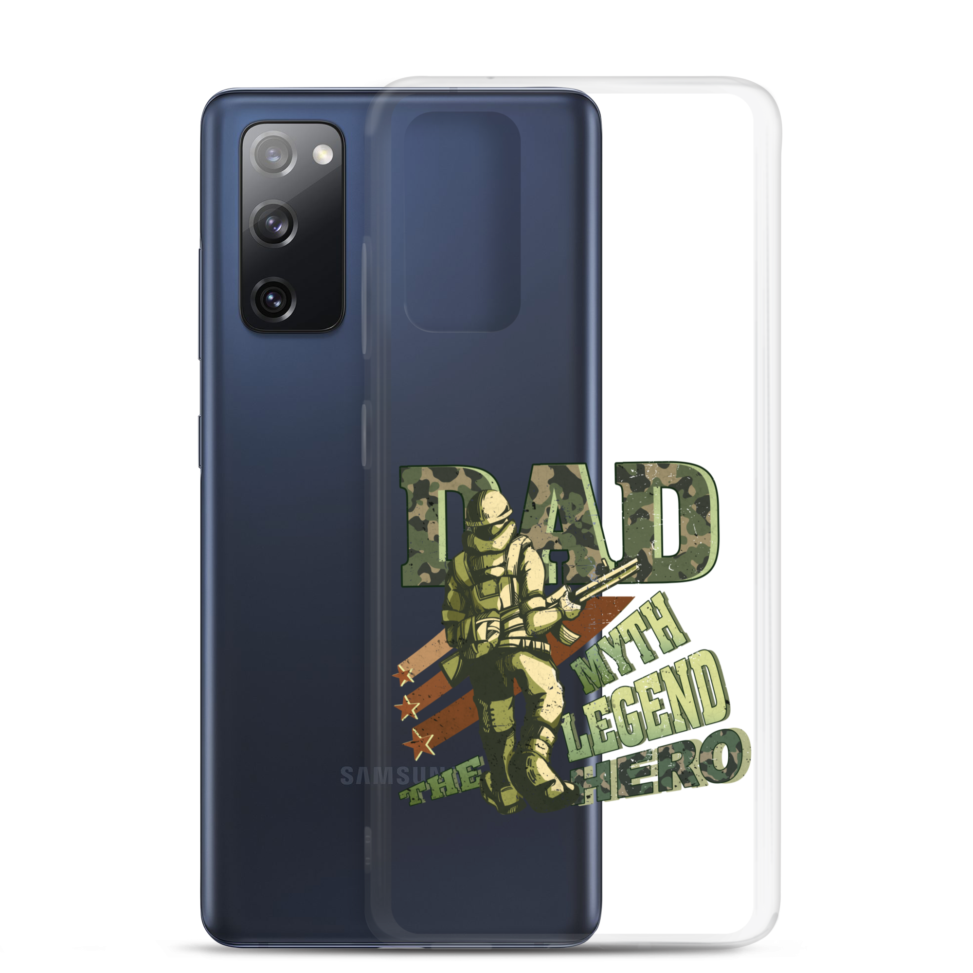 Dad The Myth The Legend The Hero Clear Case for Samsung®