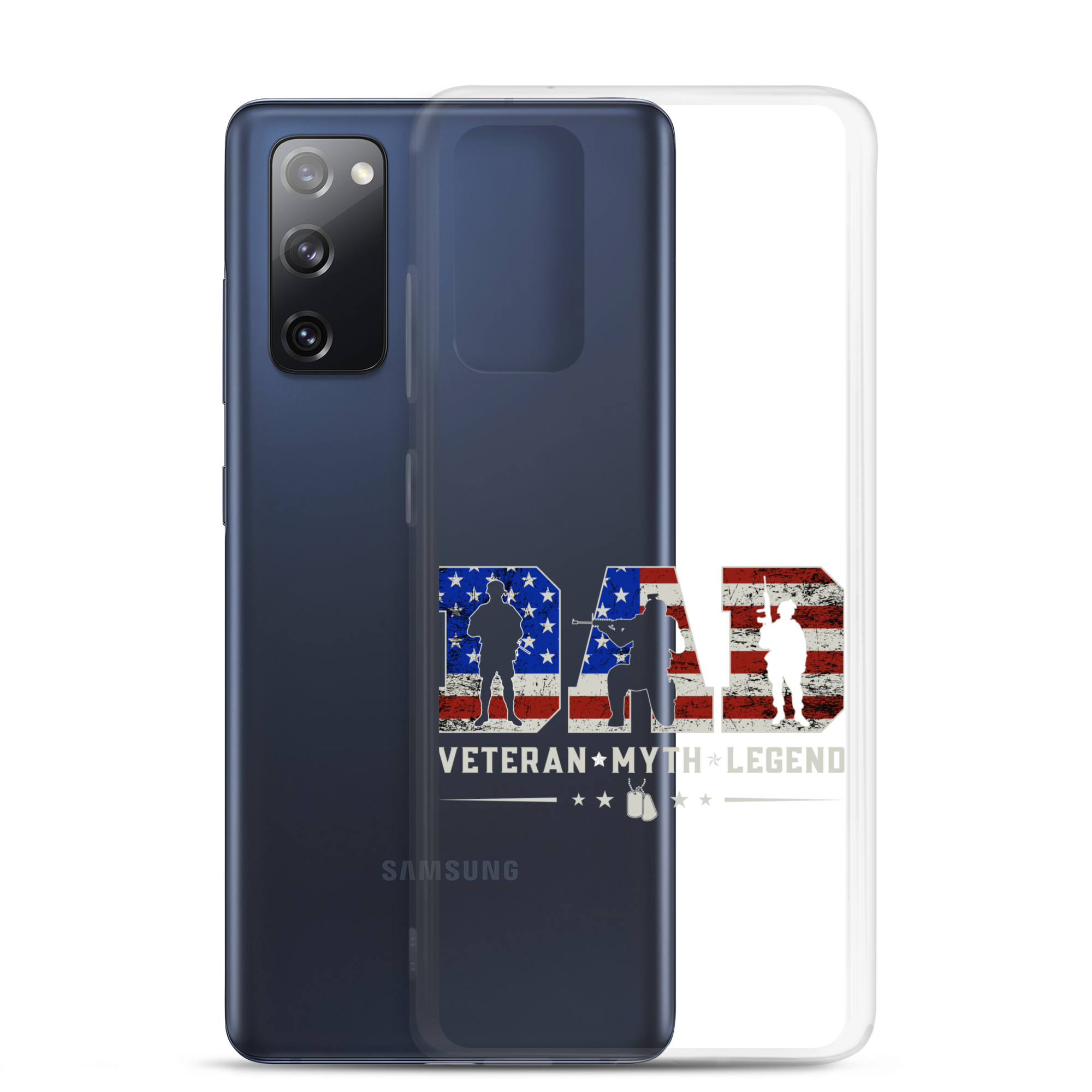 Dad Veteran Myth Legend Clear Case for Samsung®