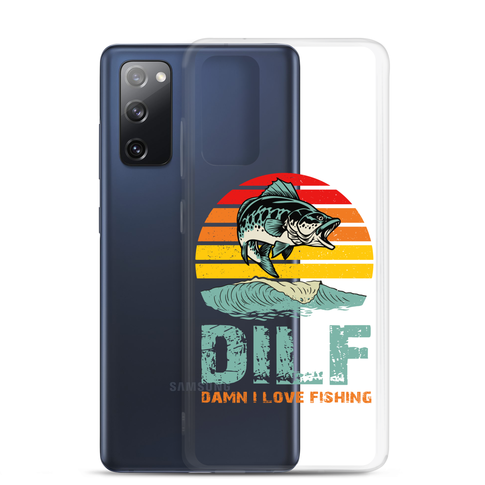 Dilf Damn I Love Fishing Clear Case for Samsung®