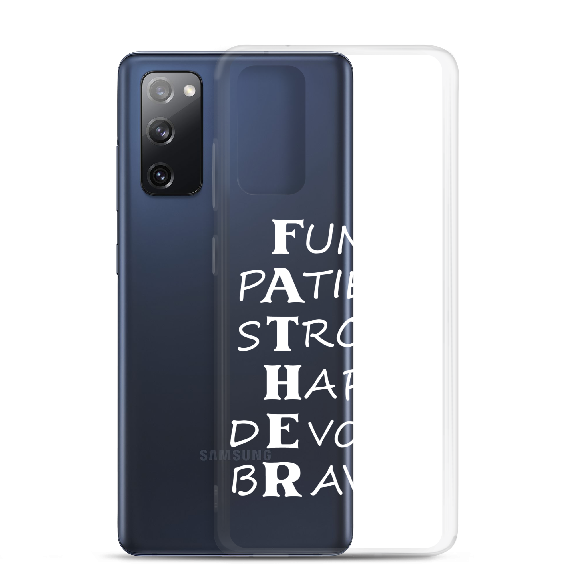 Funny Patient Strong Happy Devoted Brave Clear Case for Samsung®