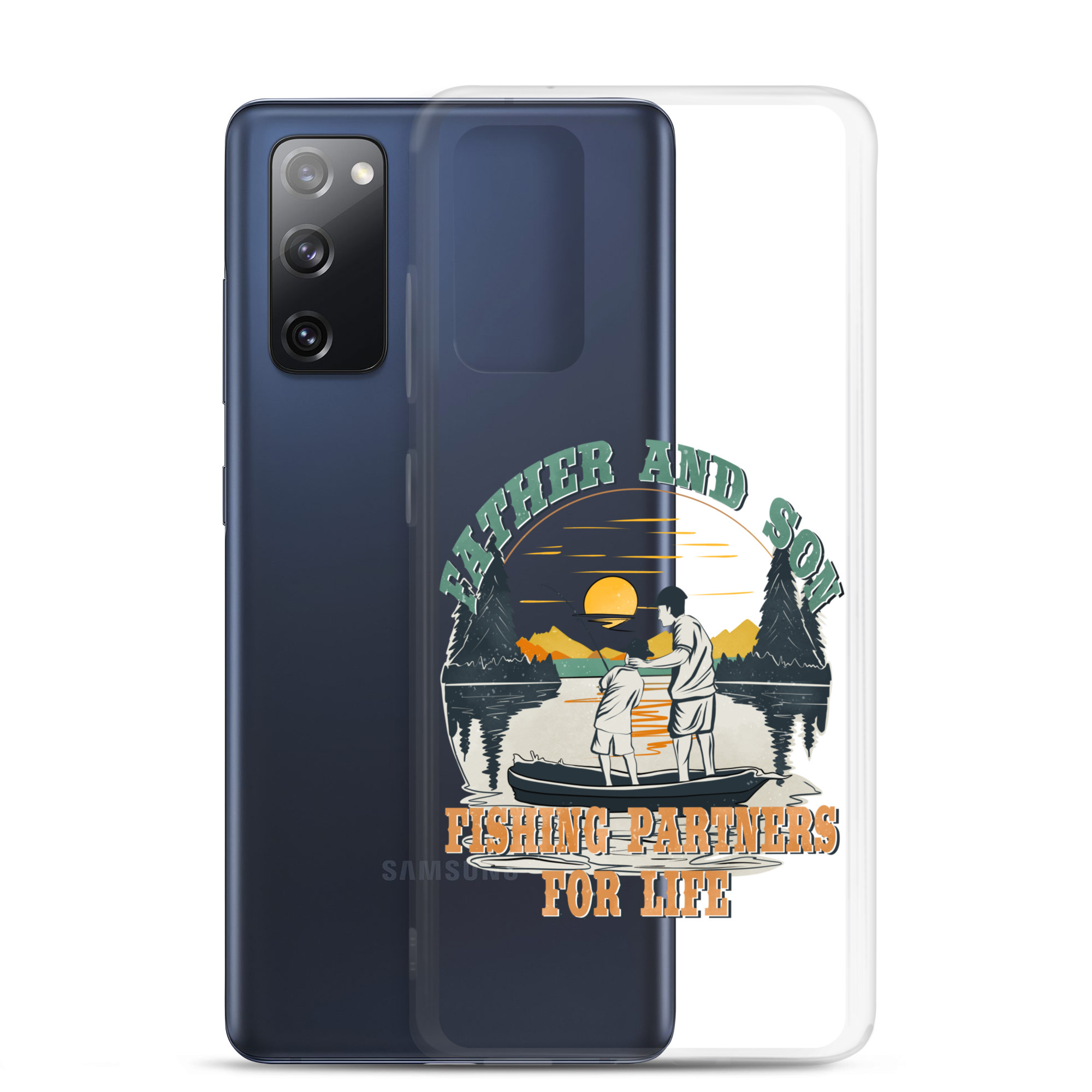 Father And Son Fishing Partners For Life Clear Case for Samsung®