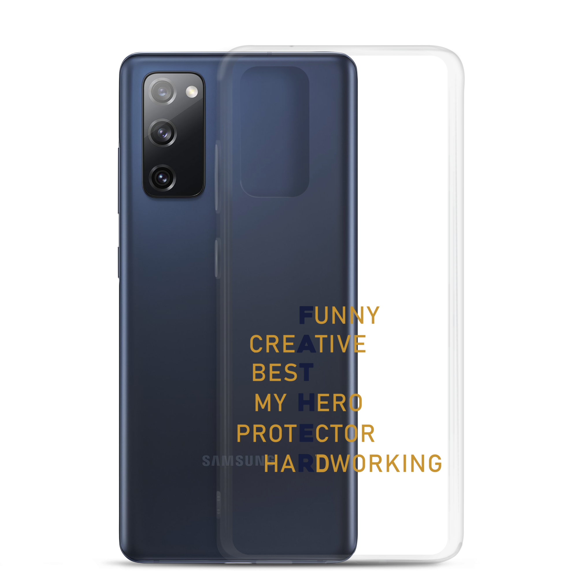 Funny Creative Best My Hero Protector HardWorking Clear Case for Samsung®