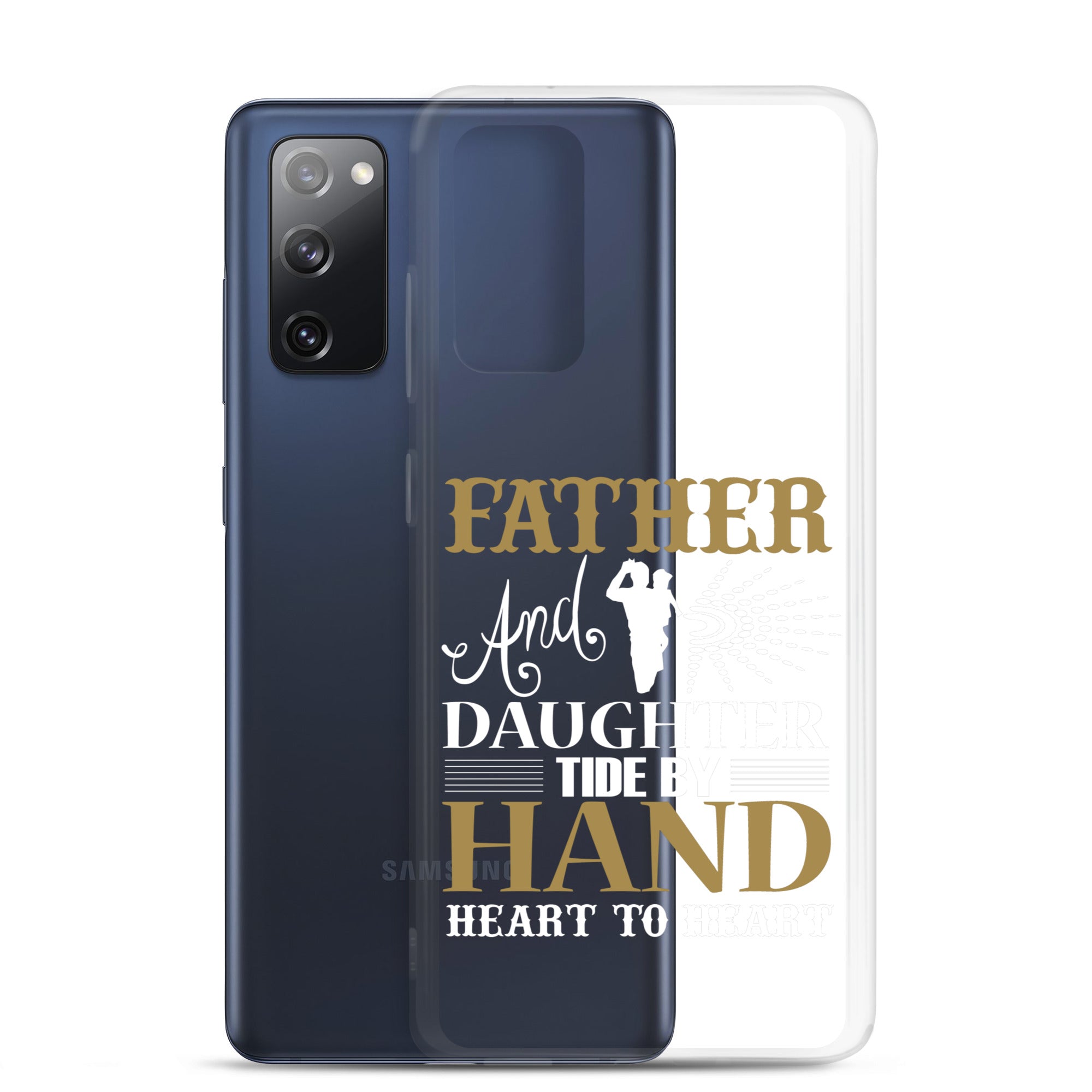 Father And Daughter Tide By Hand Heart To Heart Clear Case for Samsung®