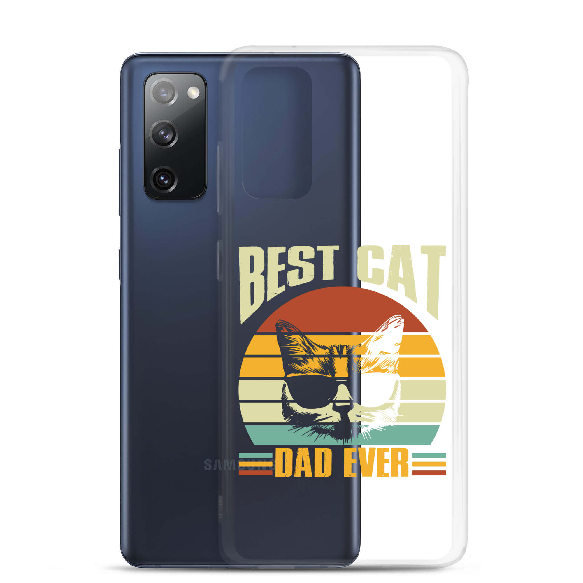 Best Cat Dad Ever Clear Case for Samsung®