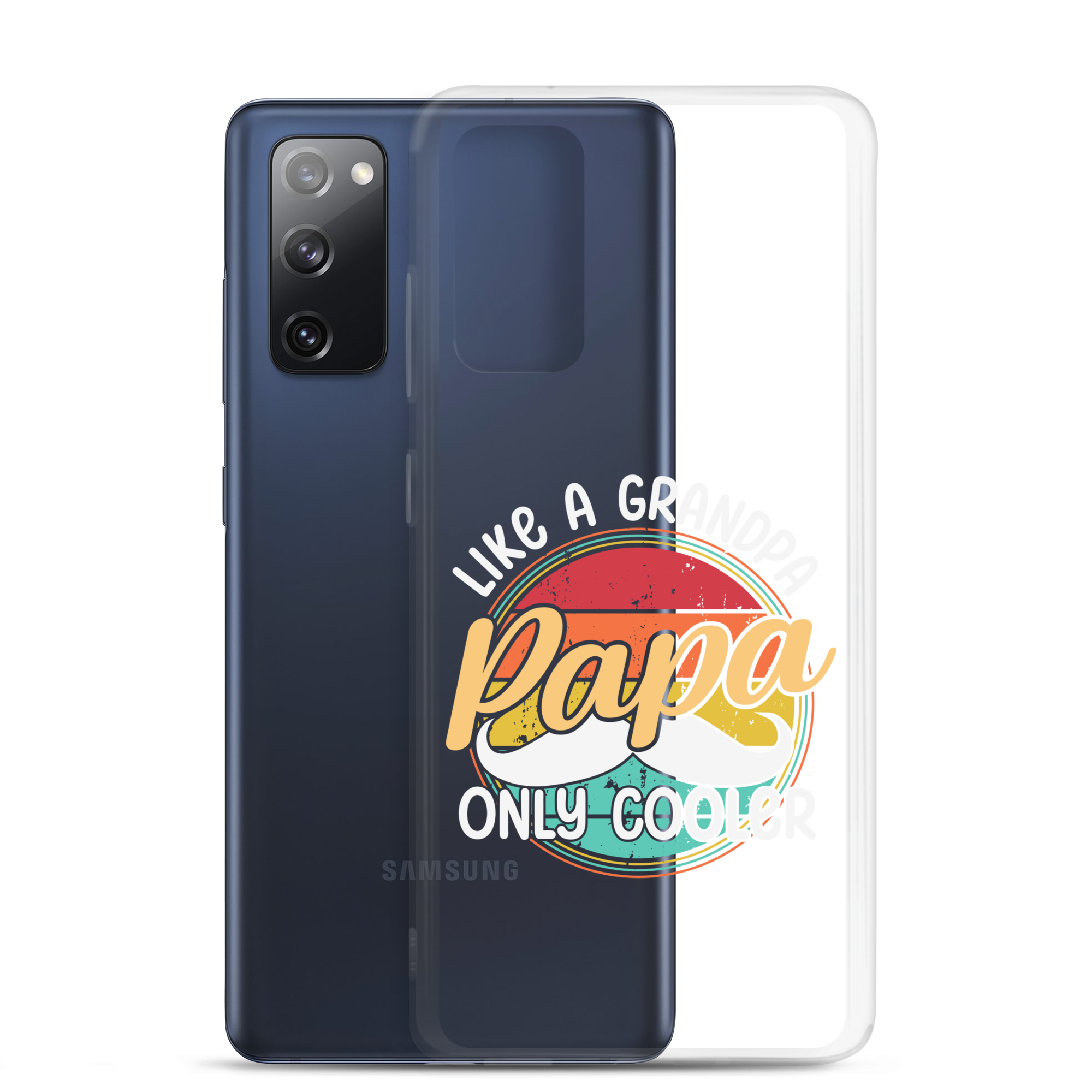 Papa Like A Grandpa Only Cooler Clear Case for Samsung®