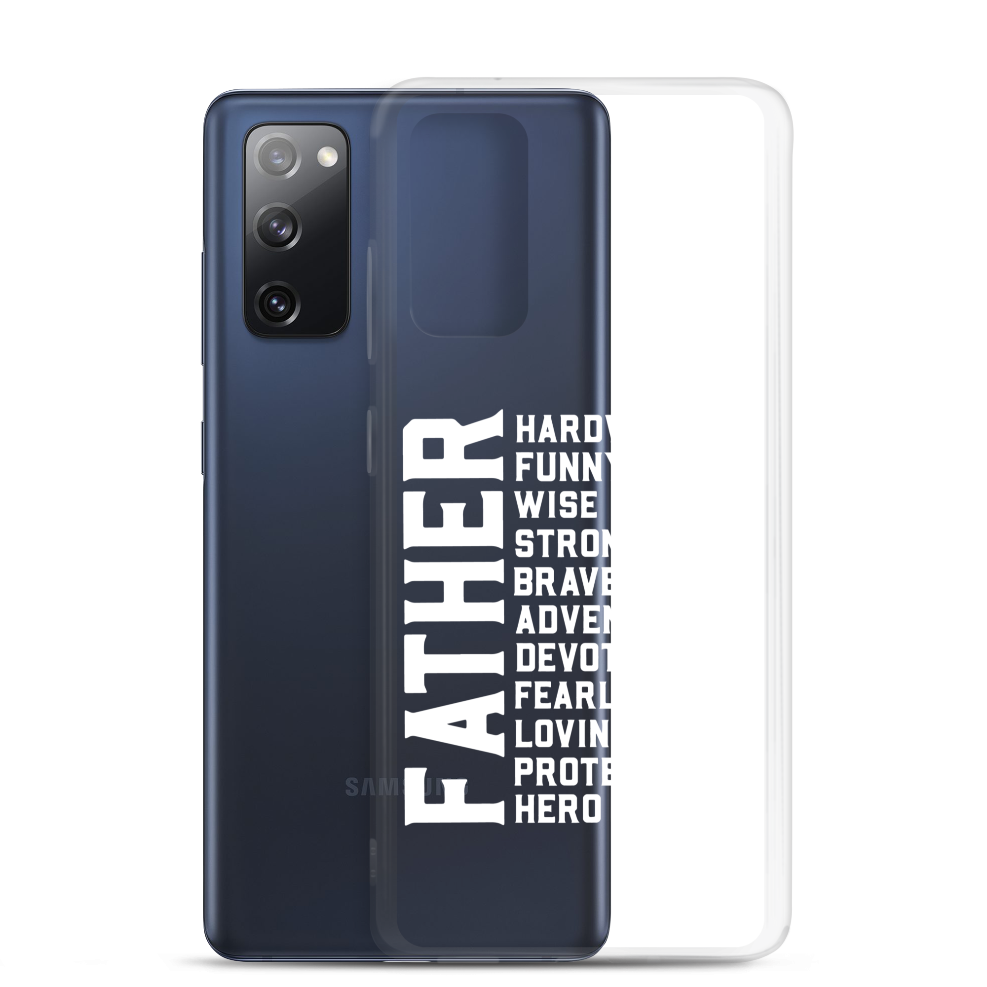 Father Hardworking funny Wise Strong Clear Case for Samsung®