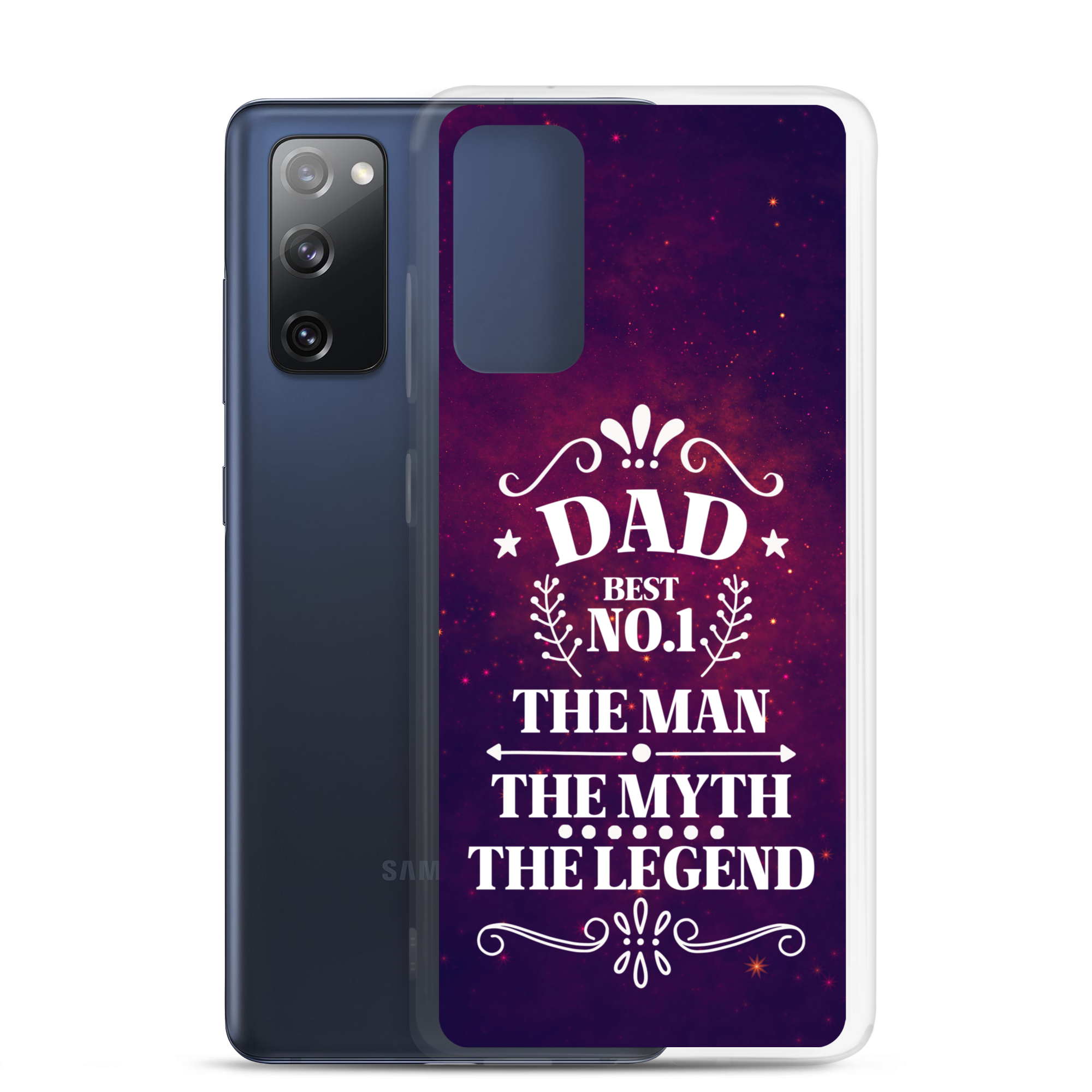 Dad Best Number 1 The Man The Myth The Legend Clear Case for Samsung®