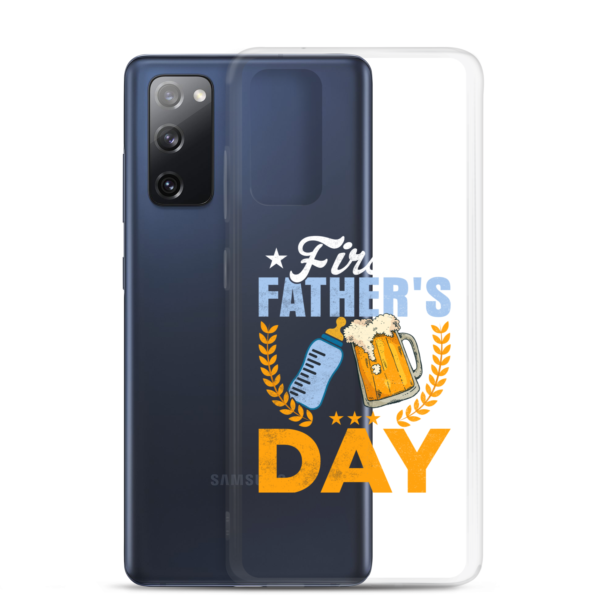 First Father's Day Clear Case for Samsung®