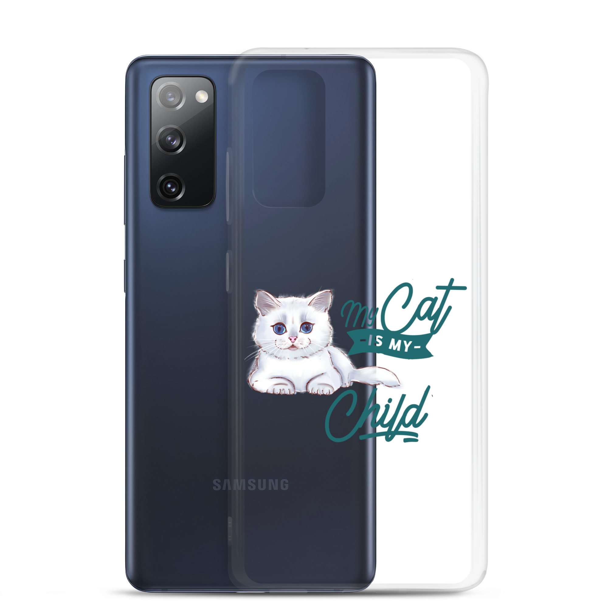 My Cat Is My Child Clear Case for Samsung®