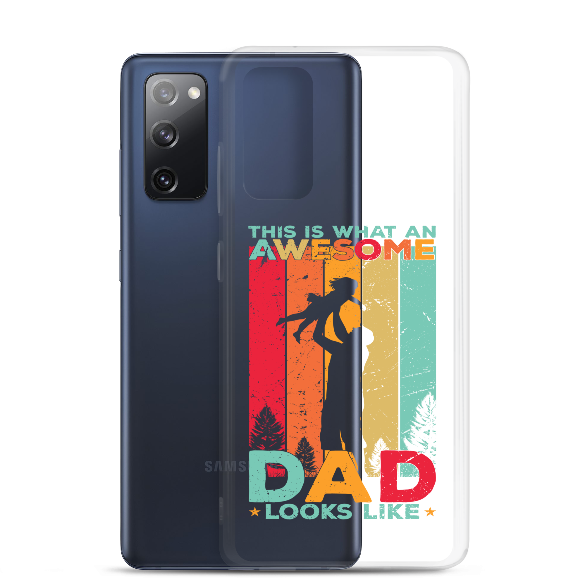 This What An Awesome Dad Looks Like Clear Case for Samsung®