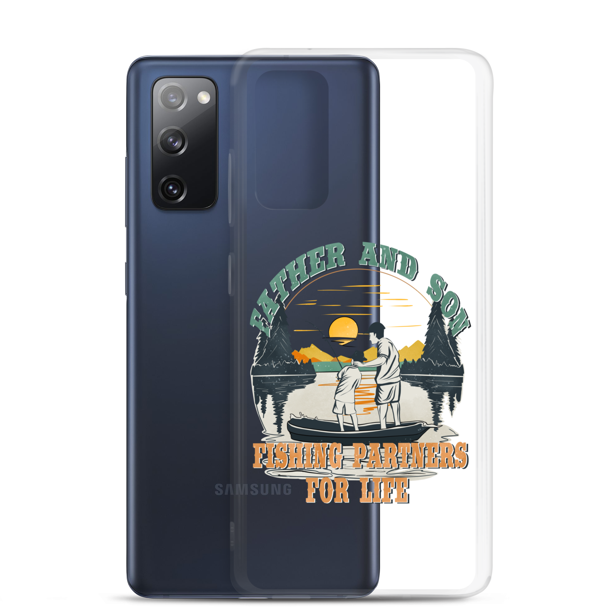 Father And Son Fishing Partners For Life Clear Case for Samsung®