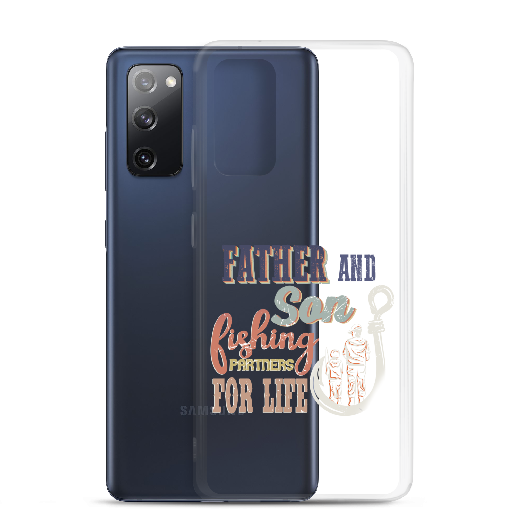 Father And Son Fishing Partners For Life Clear Case for Samsung®