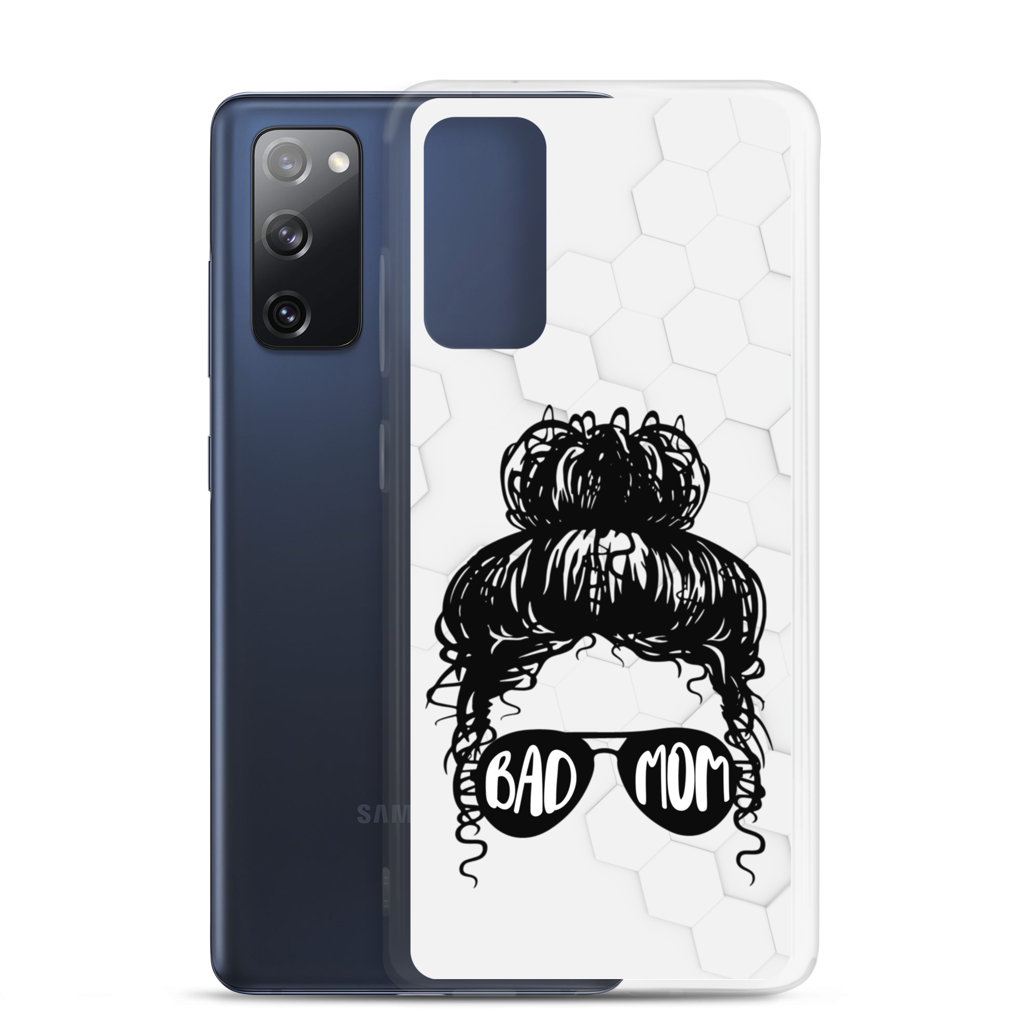 Bad Mom Messy Bun Clear Case for Samsung®