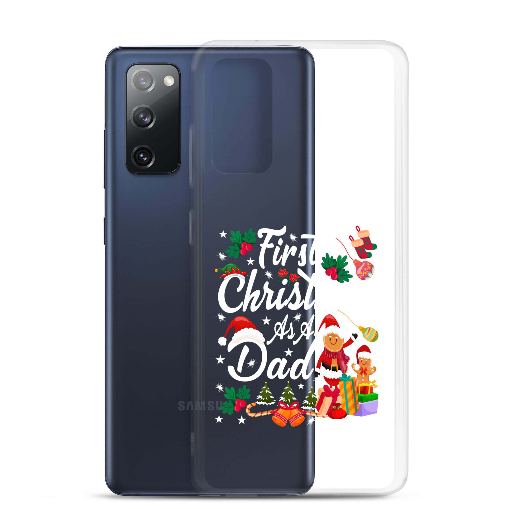 First Christmas As A Dad Clear Case for Samsung®