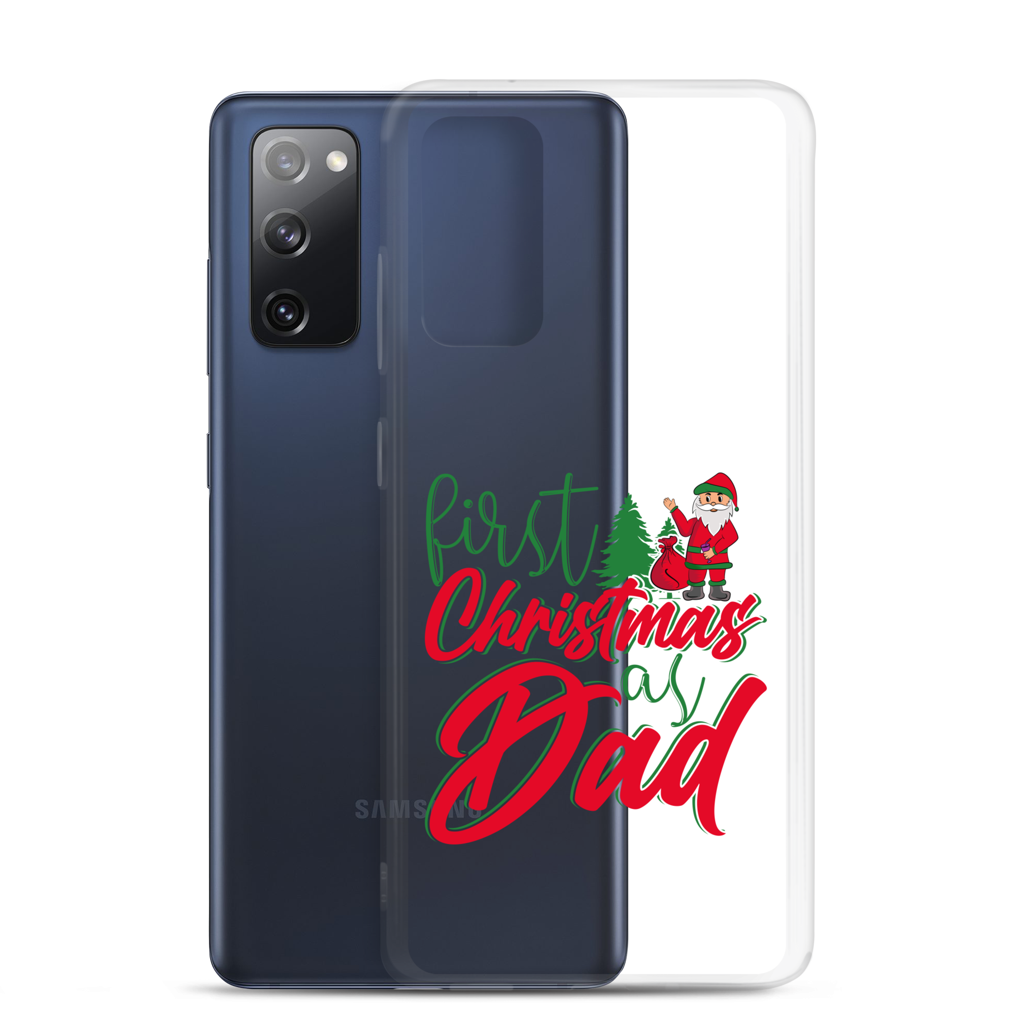 First Christmas As Dad Clear Case for Samsung®