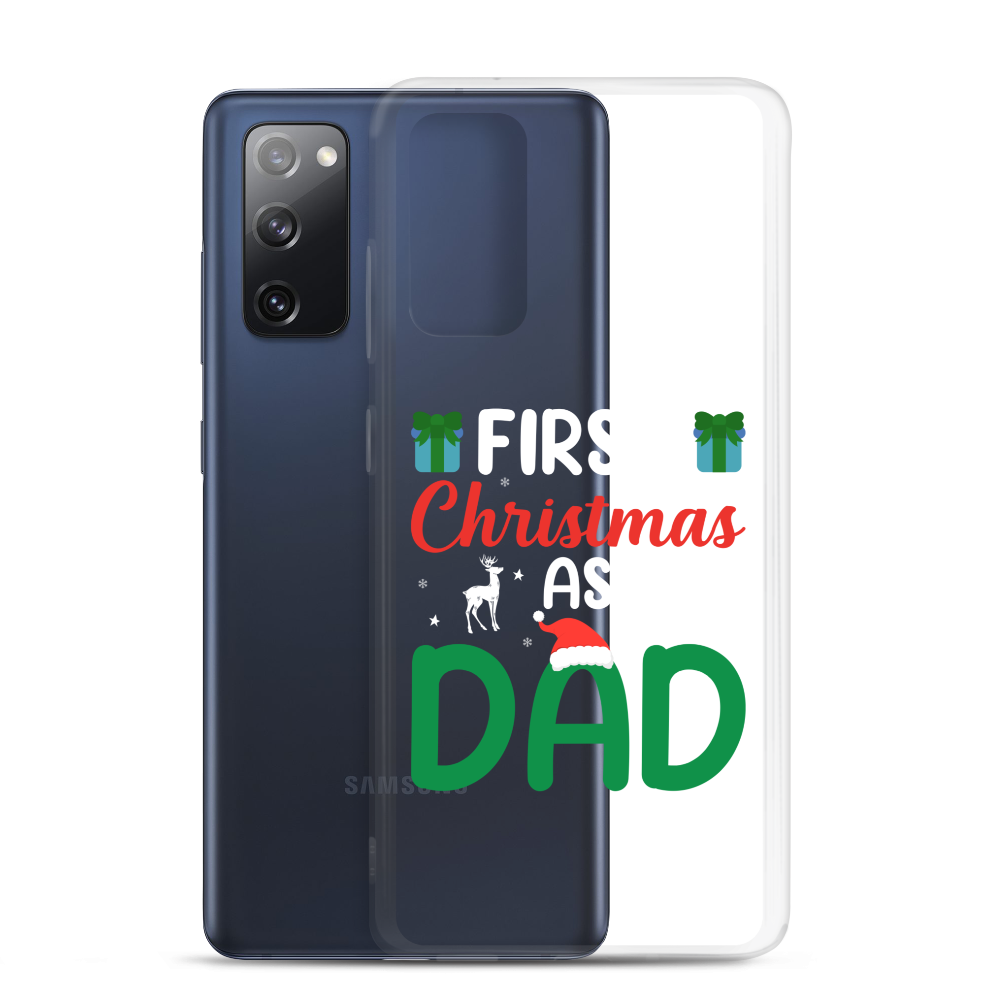 First Christmas As Dad Clear Case for Samsung®