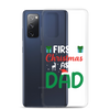 First Christmas As Dad Clear Case for Samsung®