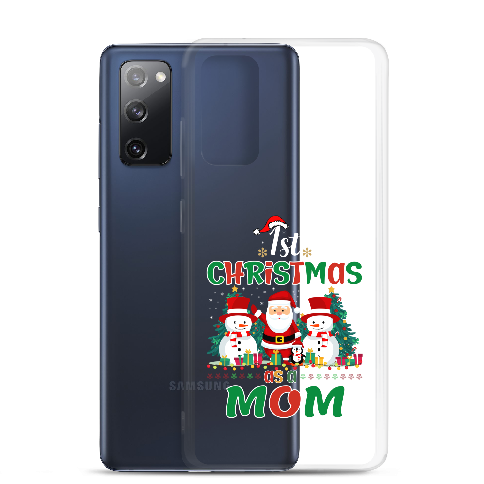 1st Christmas As A Mom Clear Case for Samsung®