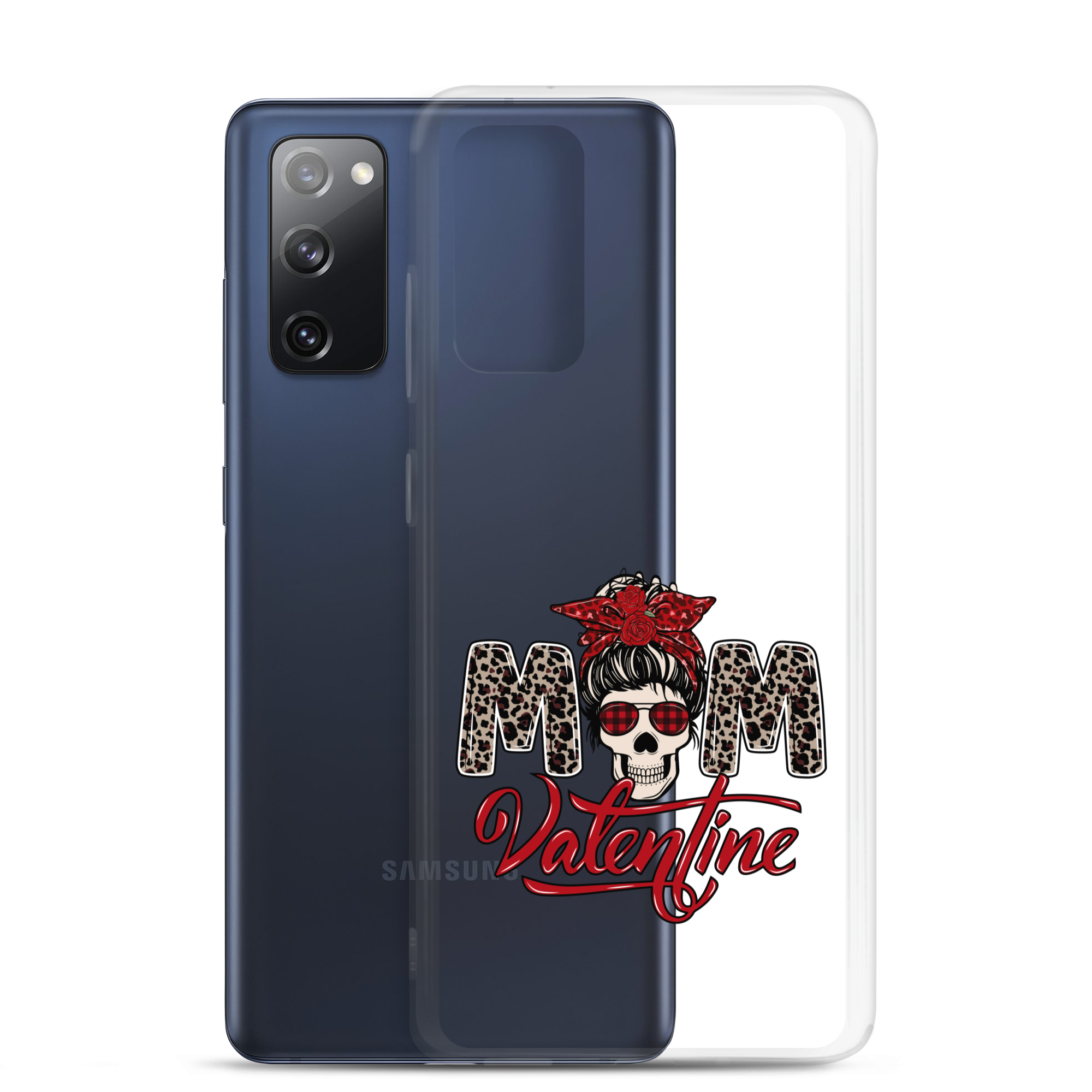 Skull Mom Valentine Clear Case for Samsung®