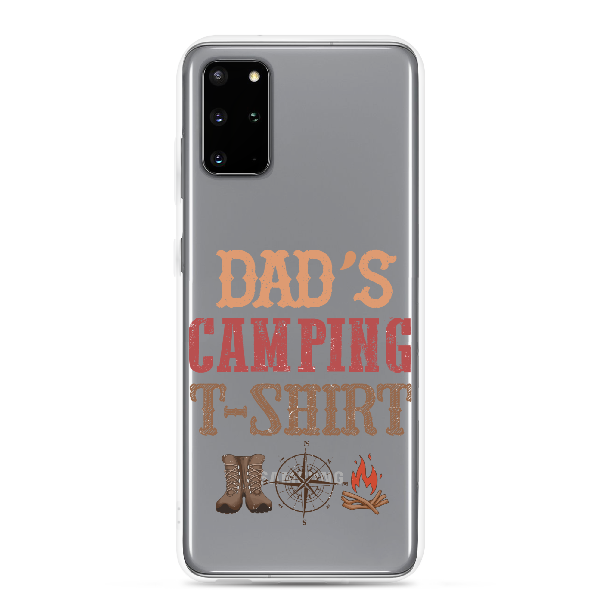 Dad's Camping T-Shirt Clear Case for Samsung®