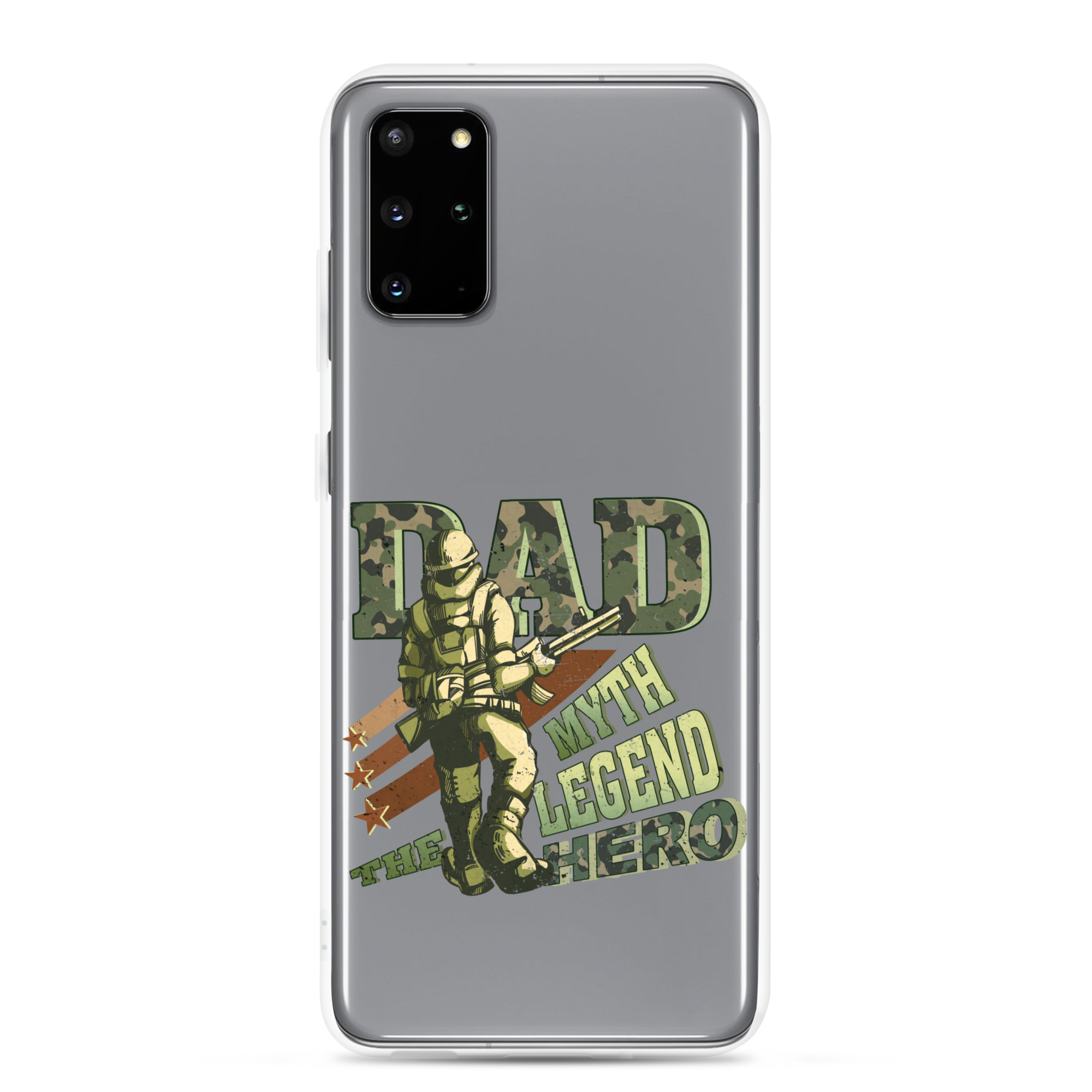 Dad The Myth The Legend The Hero Clear Case for Samsung®