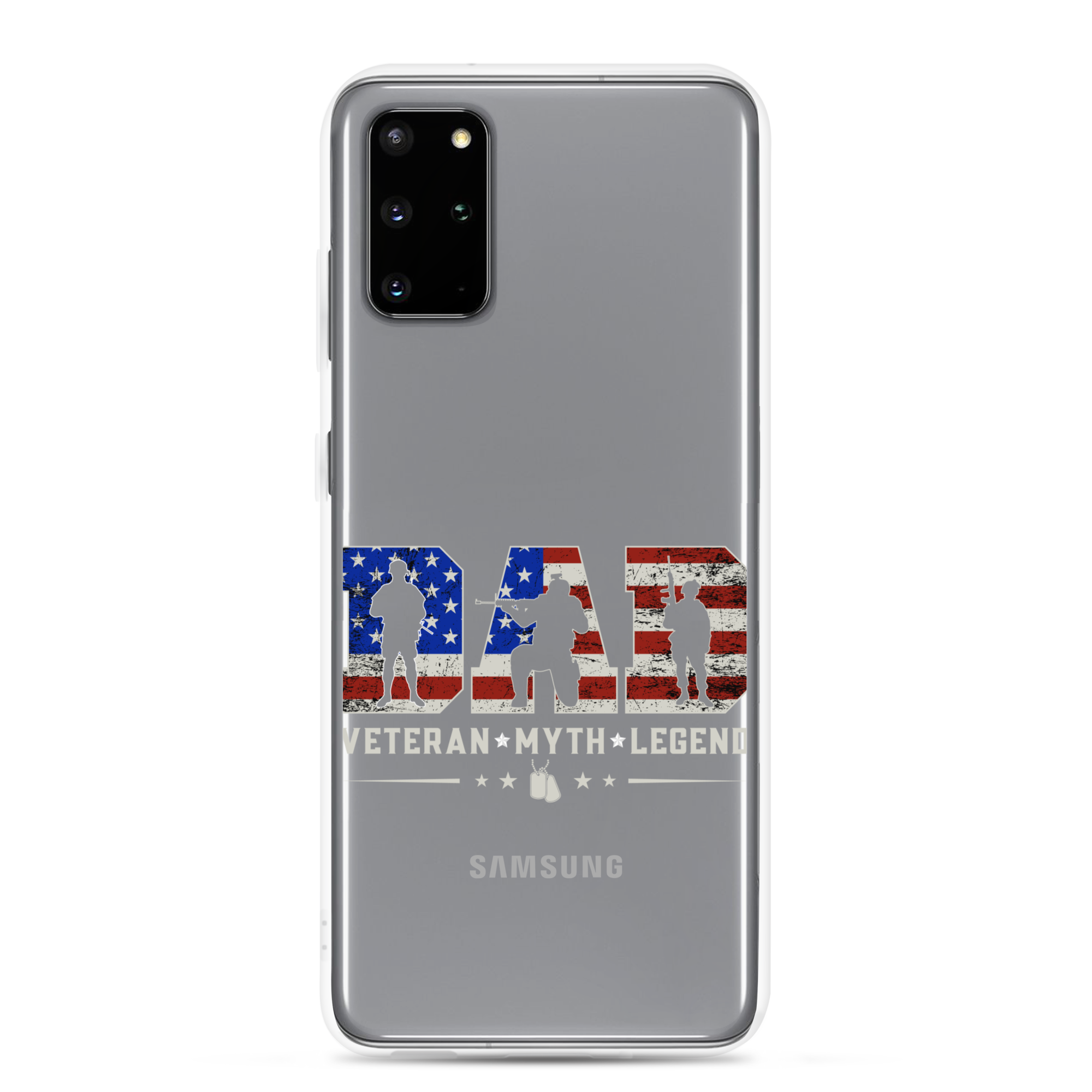 Dad Veteran Myth Legend Clear Case for Samsung®