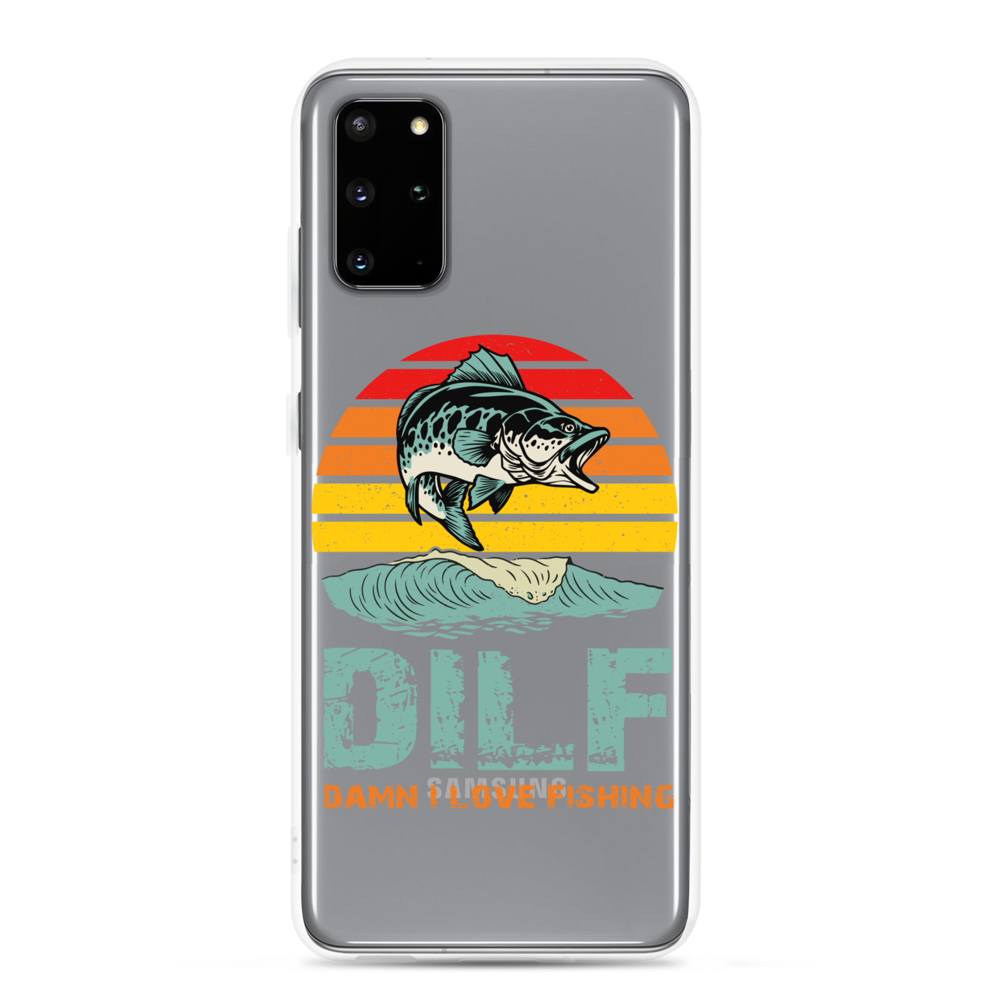 Dilf Damn I Love Fishing Clear Case for Samsung®