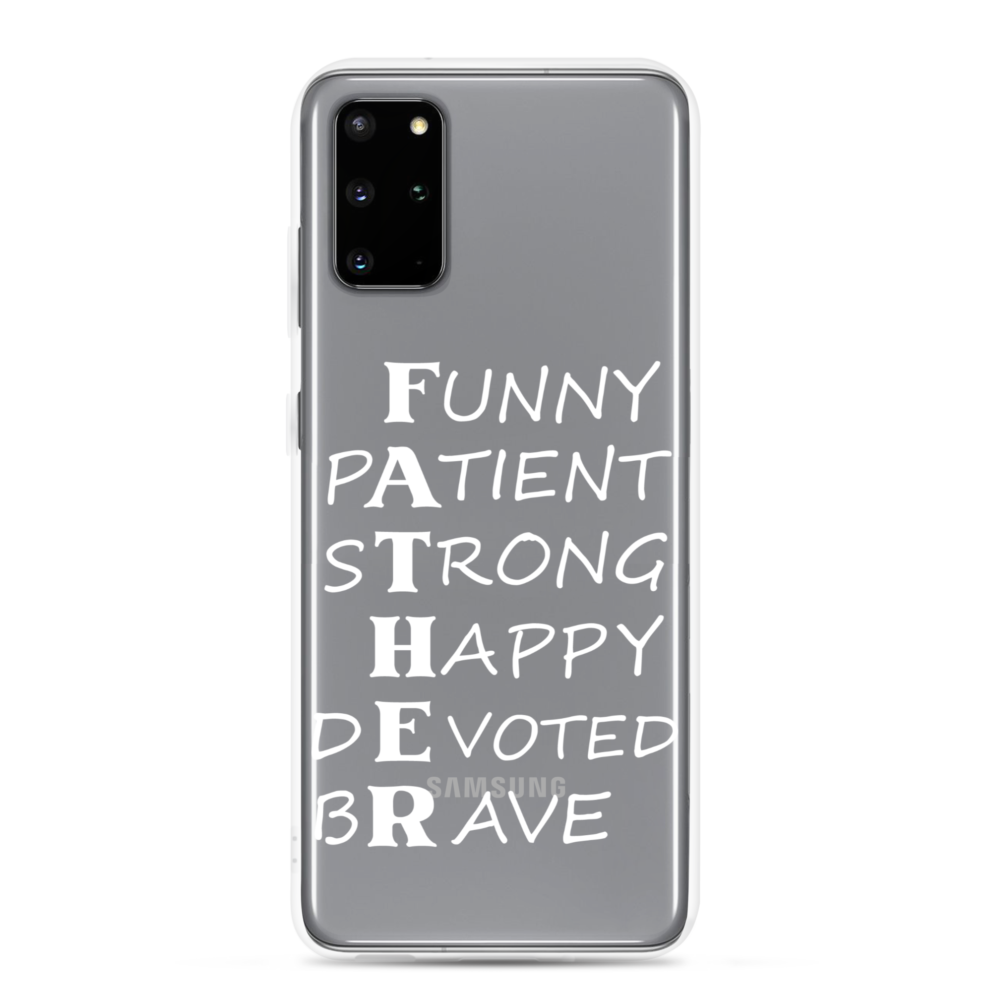 Funny Patient Strong Happy Devoted Brave Clear Case for Samsung®