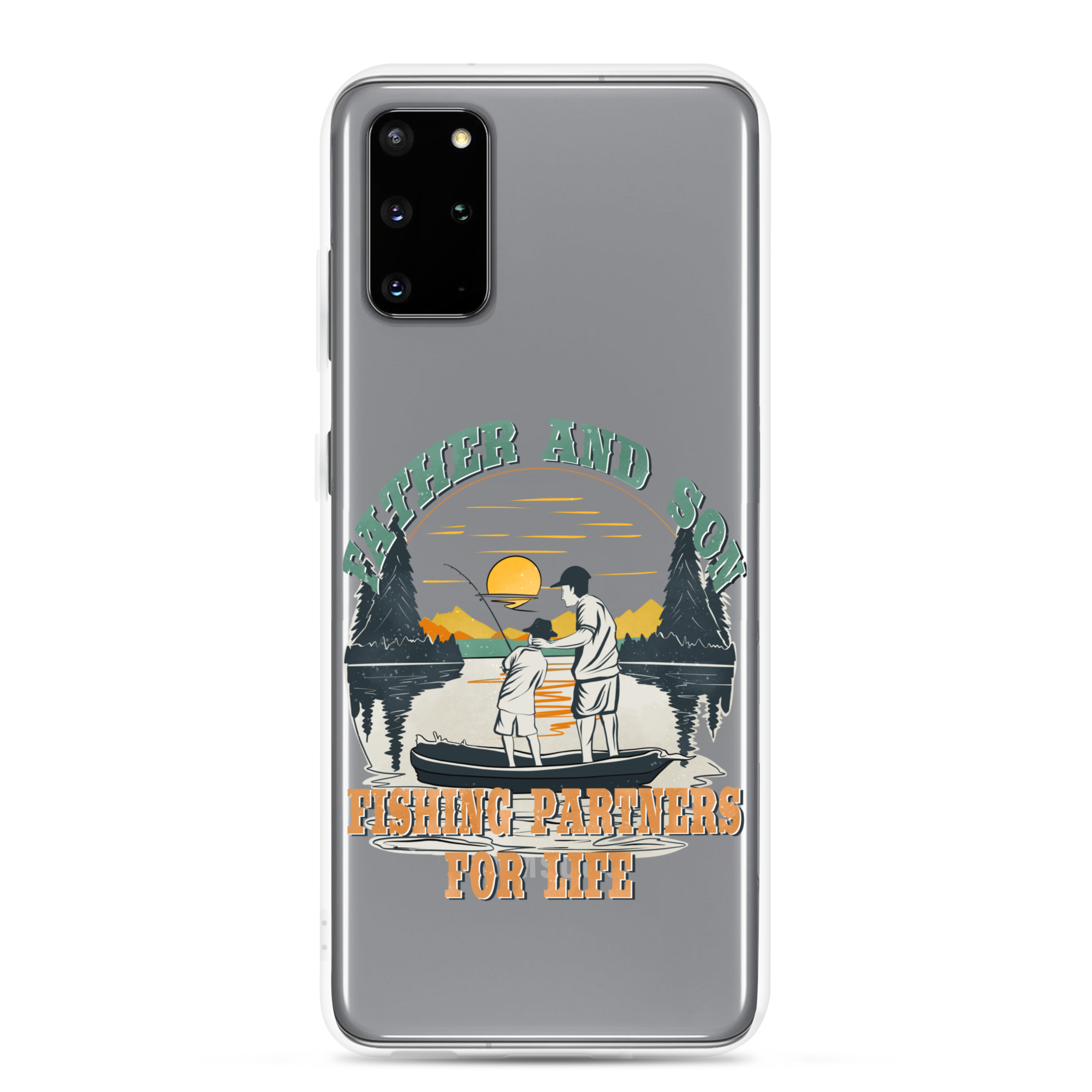 Father And Son Fishing Partners For Life Clear Case for Samsung®