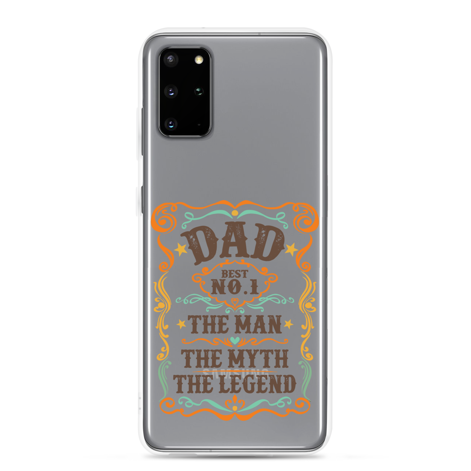 Dad Best Number 1 The Man The Myth The Legend Clear Case for Samsung®