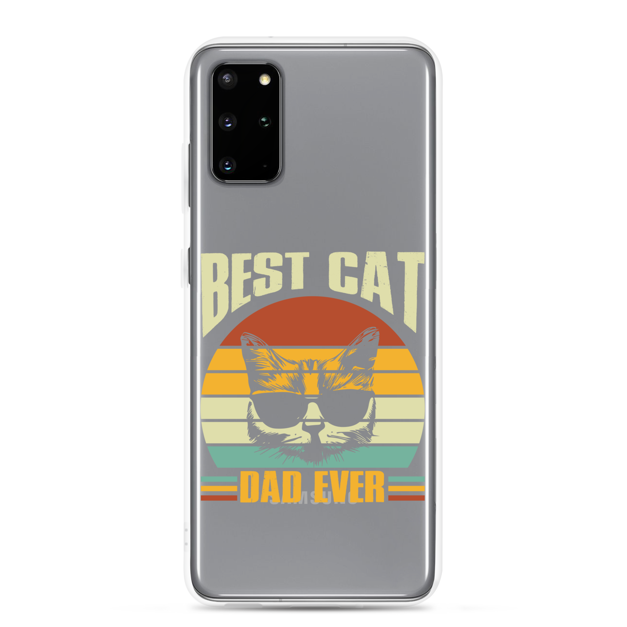 Best Cat Dad Ever Clear Case for Samsung®