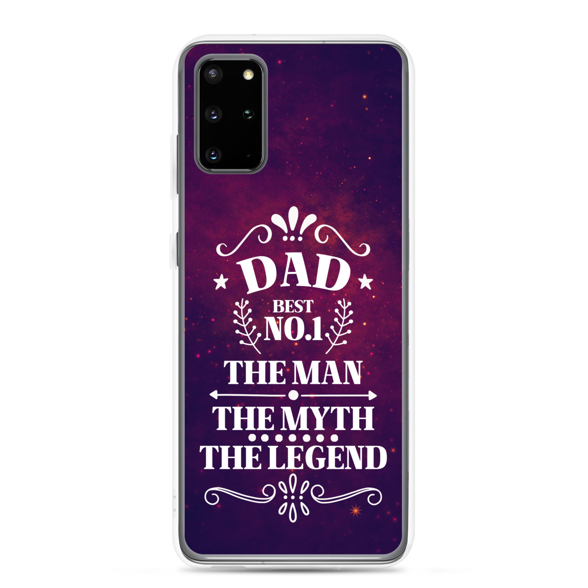 Dad Best Number 1 The Man The Myth The Legend Clear Case for Samsung®