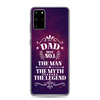 Dad Best Number 1 The Man The Myth The Legend Clear Case for Samsung®