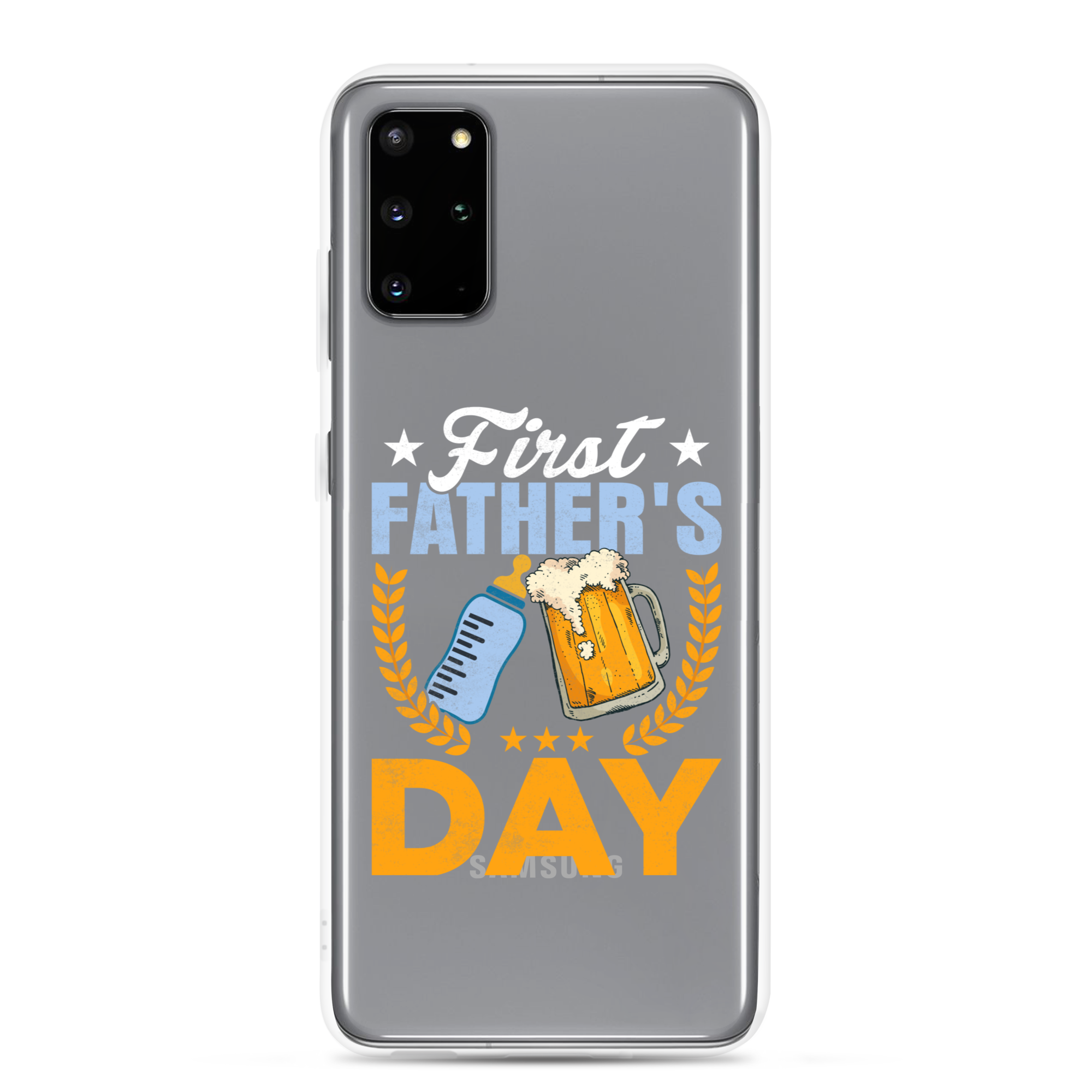 First Father's Day Clear Case for Samsung®