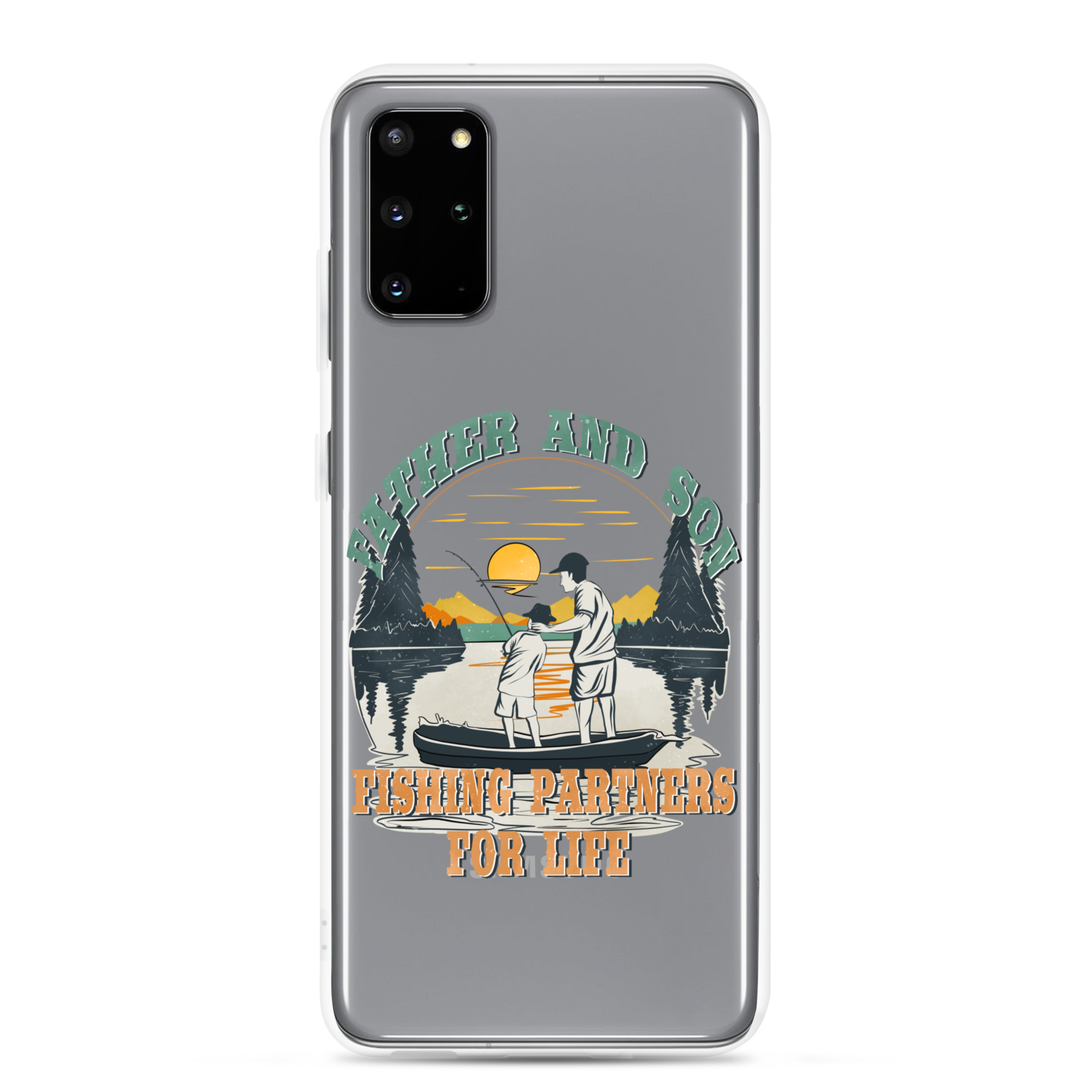 Father And Son Fishing Partners For Life Clear Case for Samsung®