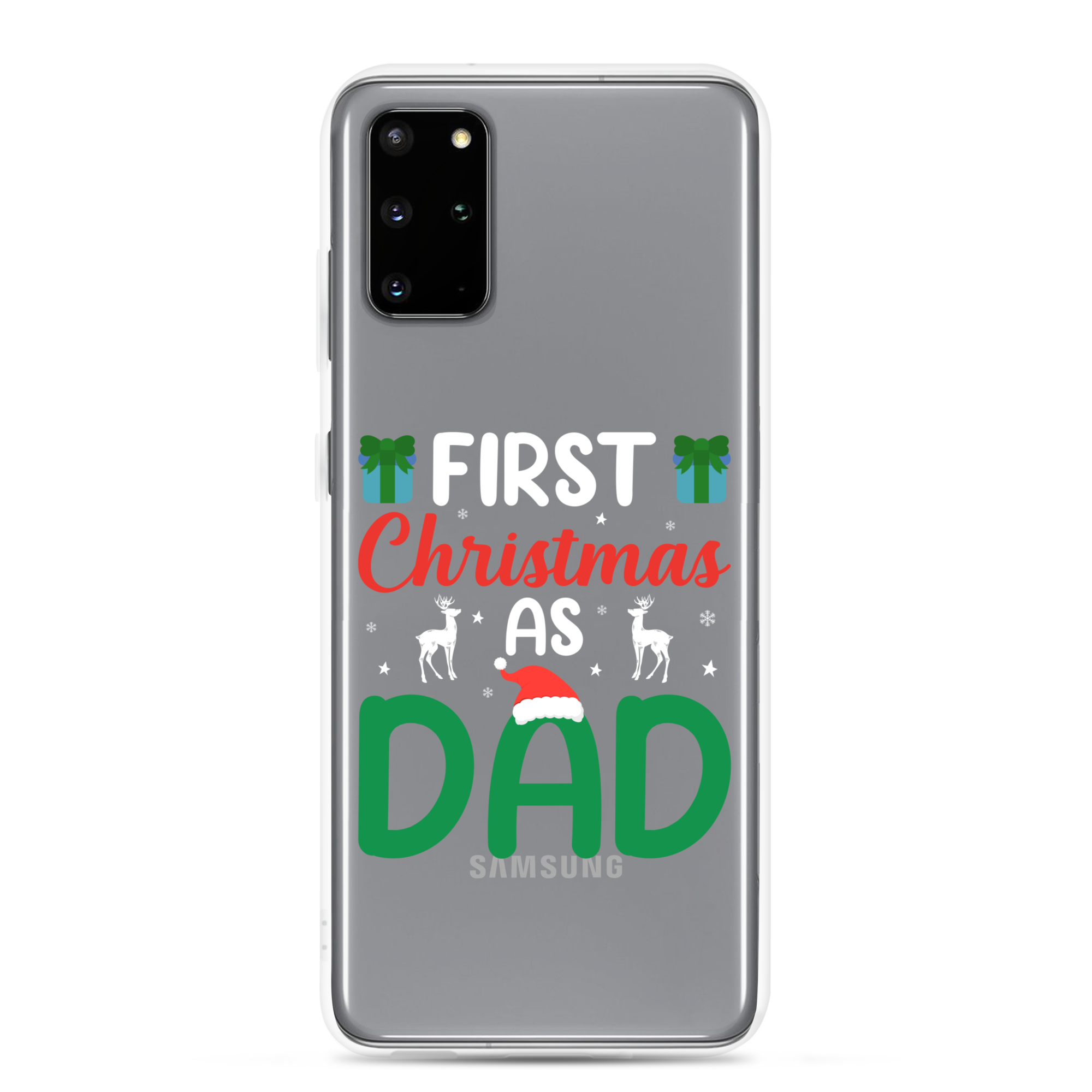 First Christmas As Dad Clear Case for Samsung®