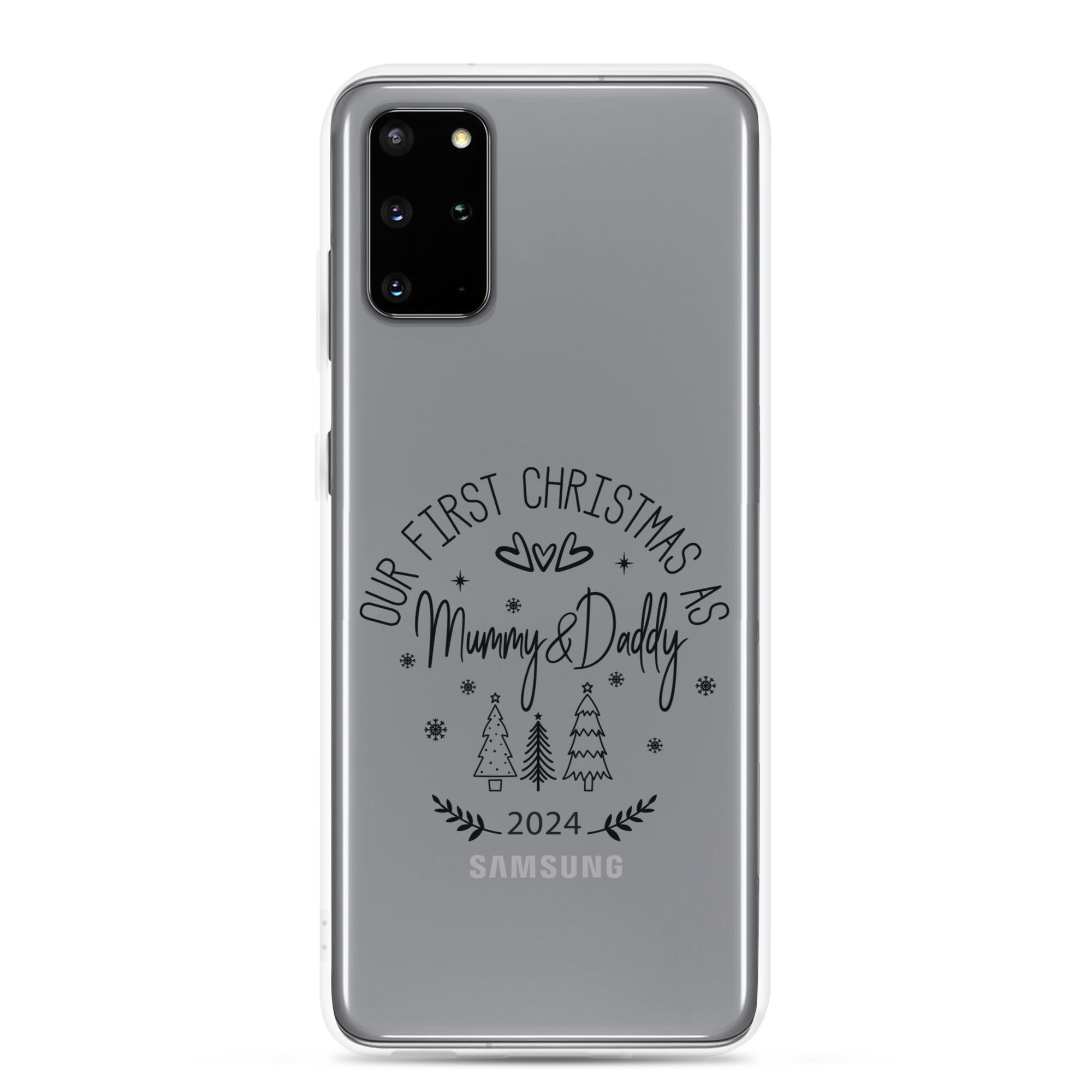 Our First Christmas As Daddy & Mummy 2024 Clear Case for Samsung®