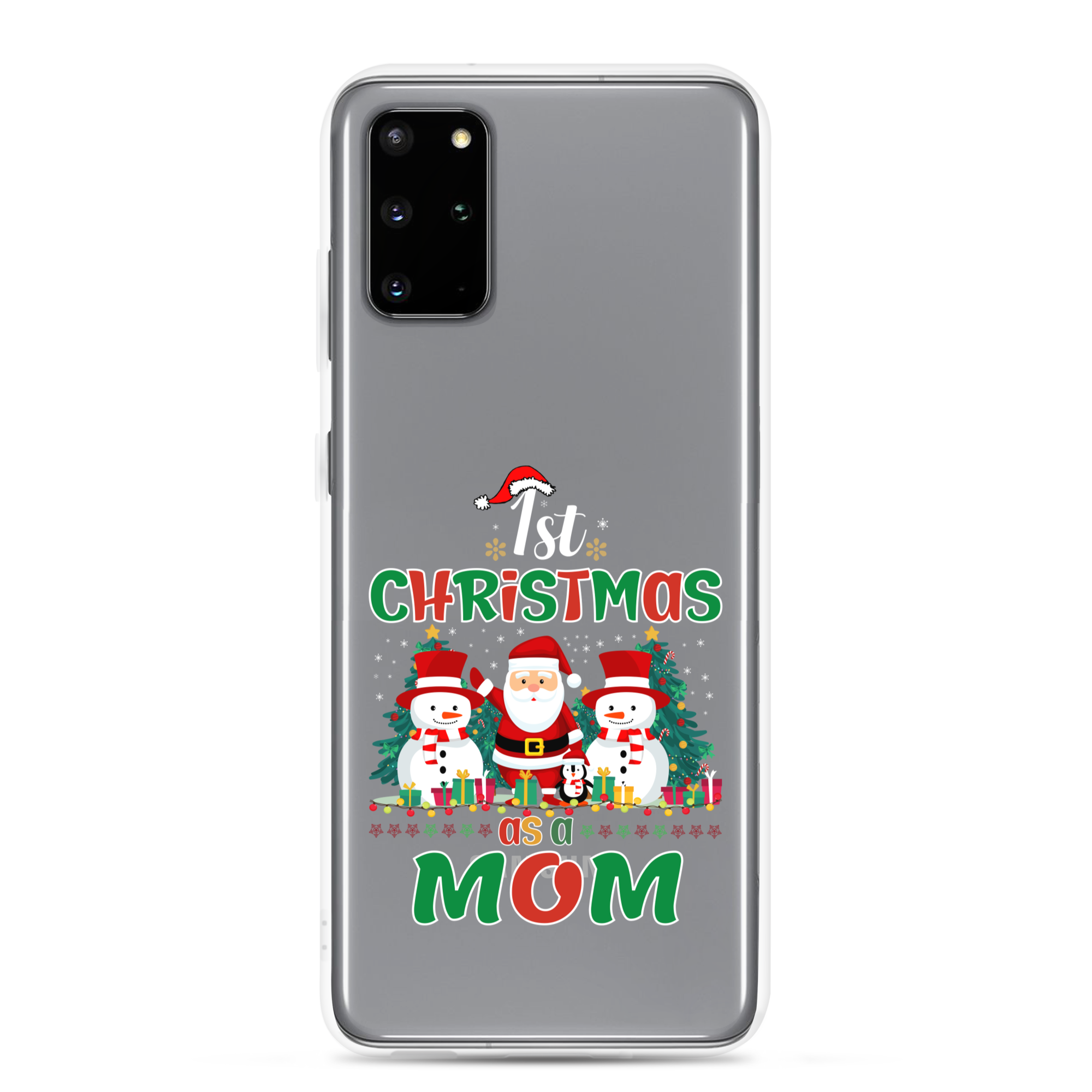 1st Christmas As A Mom Clear Case for Samsung®