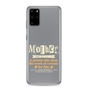 Mother: A Person Who Does The Work Of Twenty For Free Clear Case for Samsung®