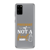 Pregnant AF Not A Food Baby Clear Case for Samsung®