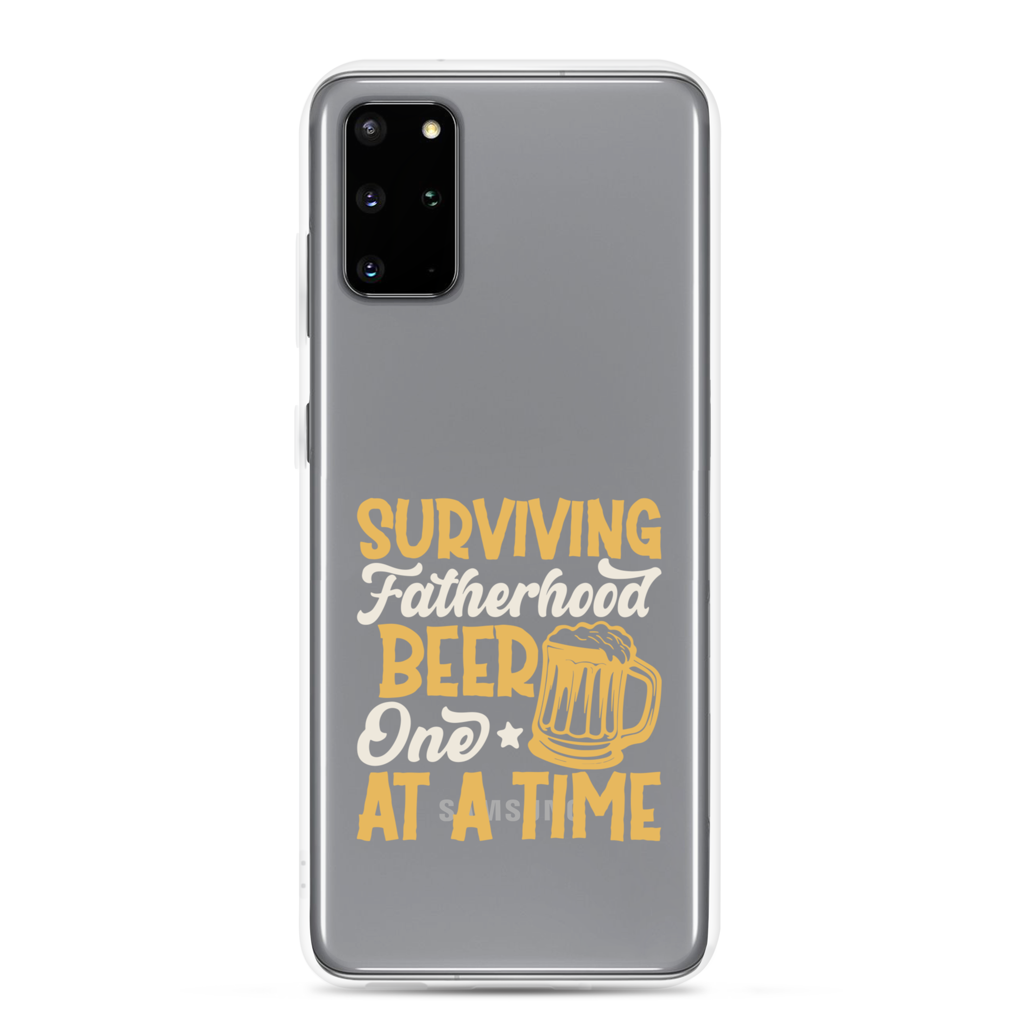 Surviving Fatherhood One Beer At A time Clear Case for Samsung®