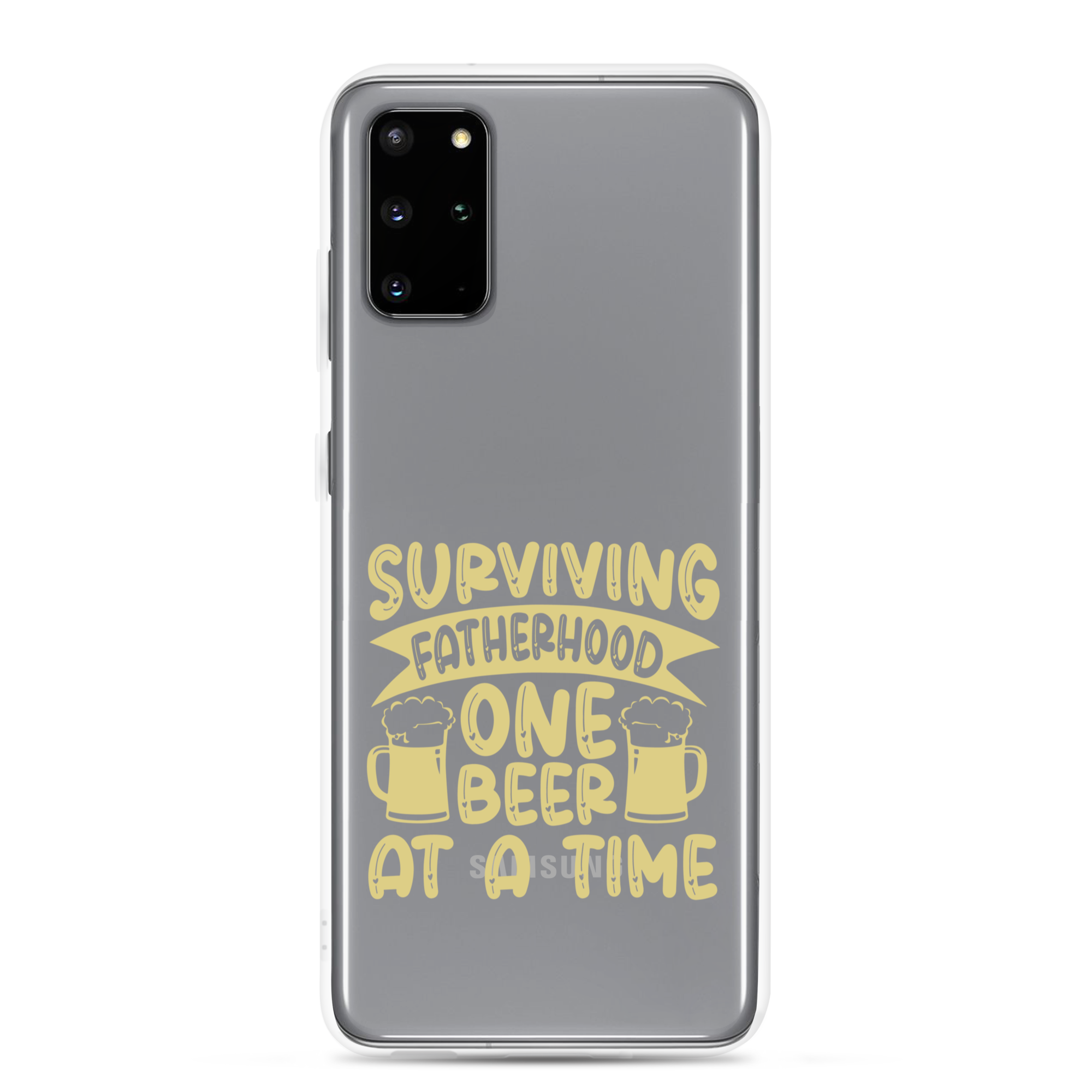 Surviving Fatherhood One Beer At A time Clear Case for Samsung®