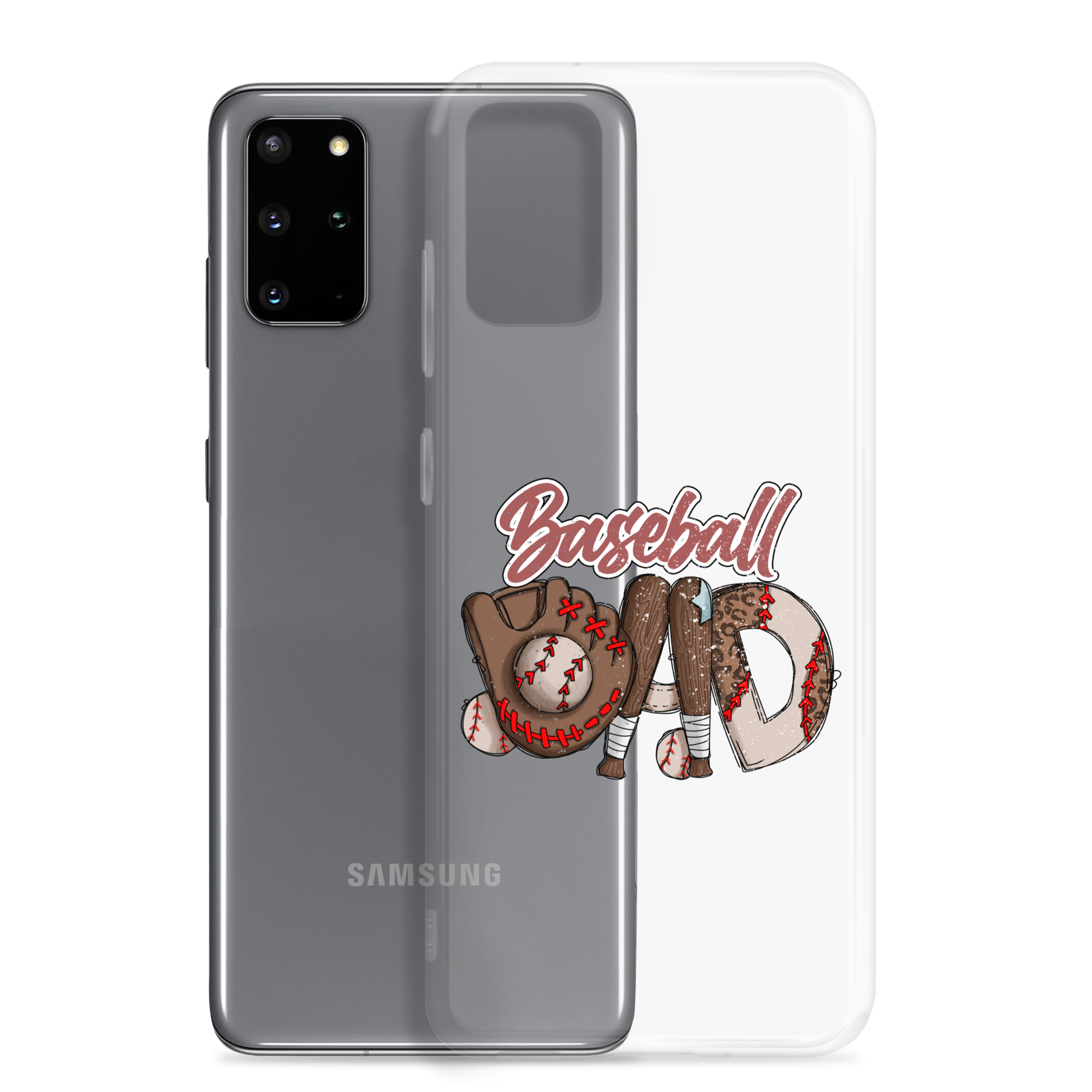 Baseball Dad Clear Case for Samsung®