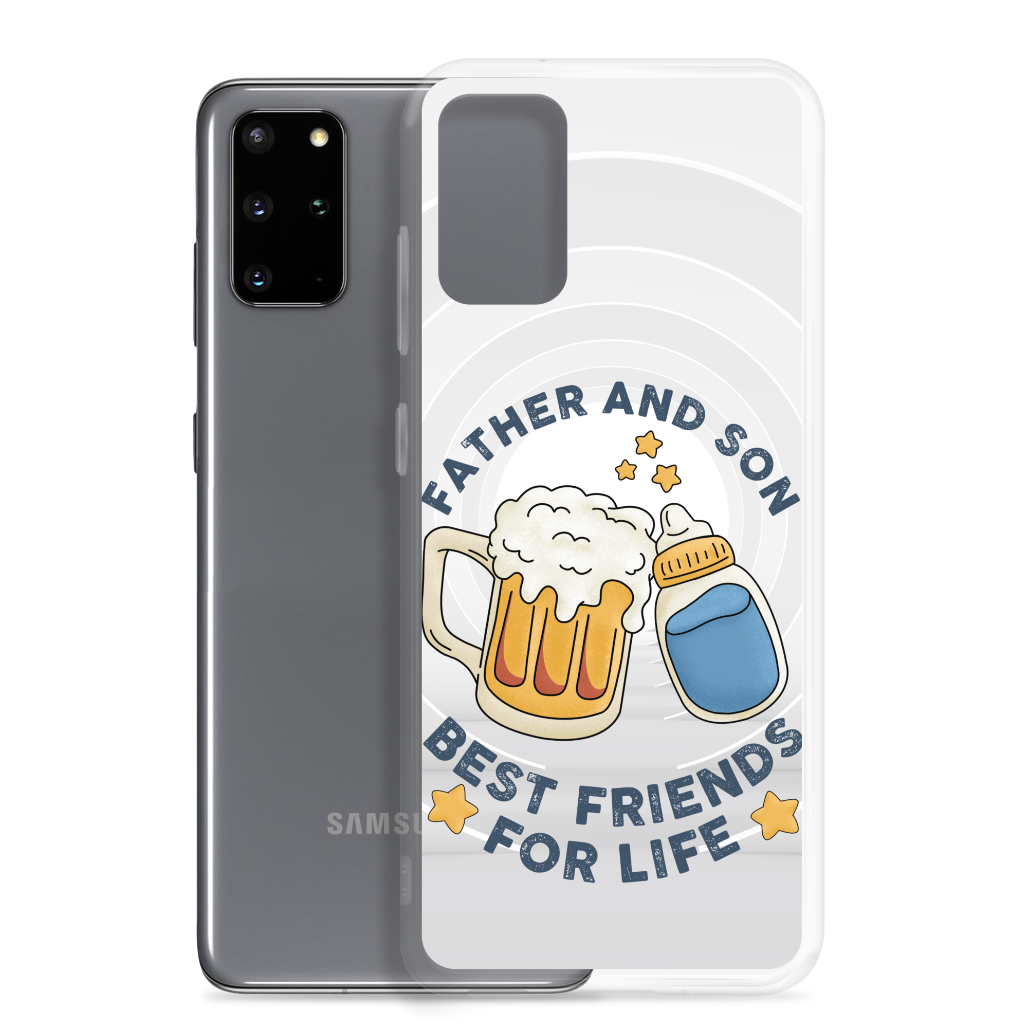 Father And Son Best Friends For Life Clear Case for Samsung®