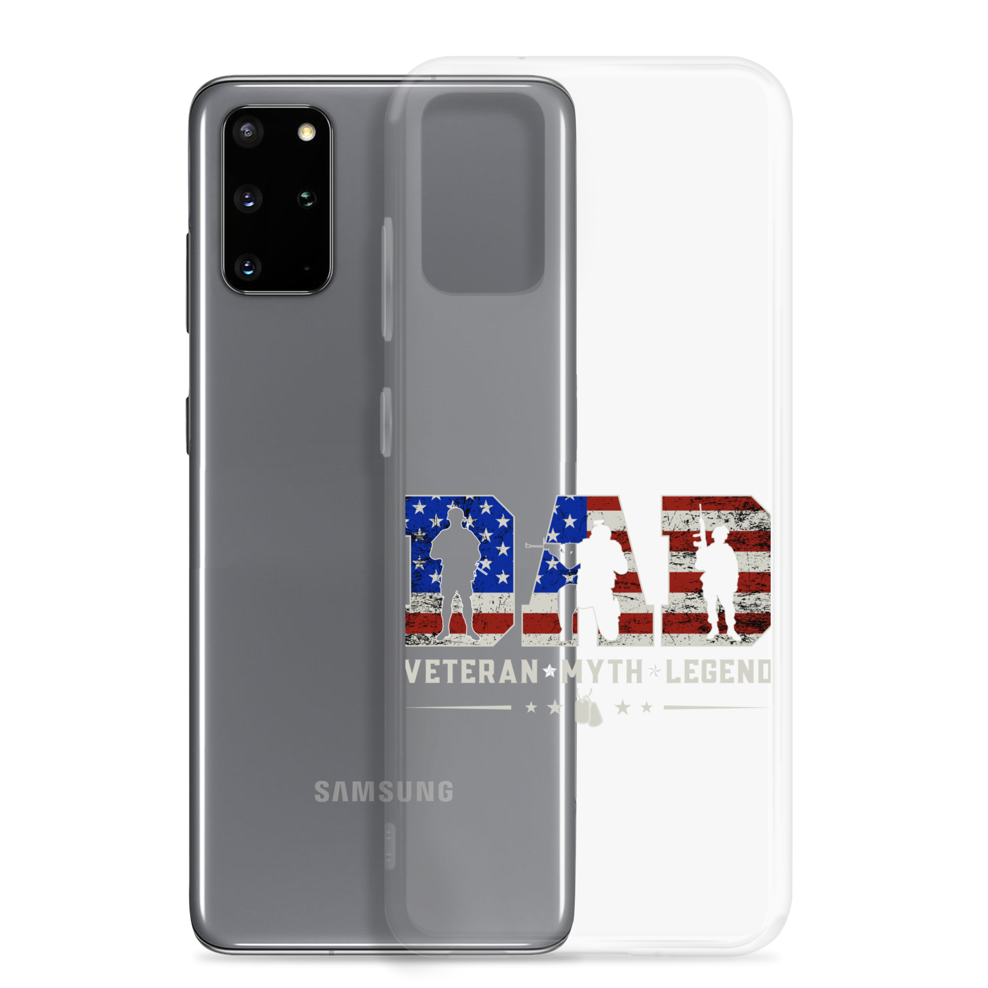 Dad Veteran Myth Legend Clear Case for Samsung®