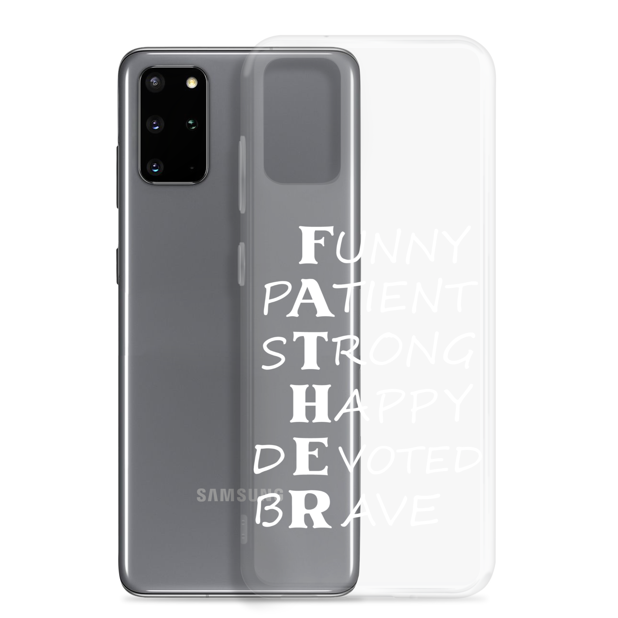 Funny Patient Strong Happy Devoted Brave Clear Case for Samsung®