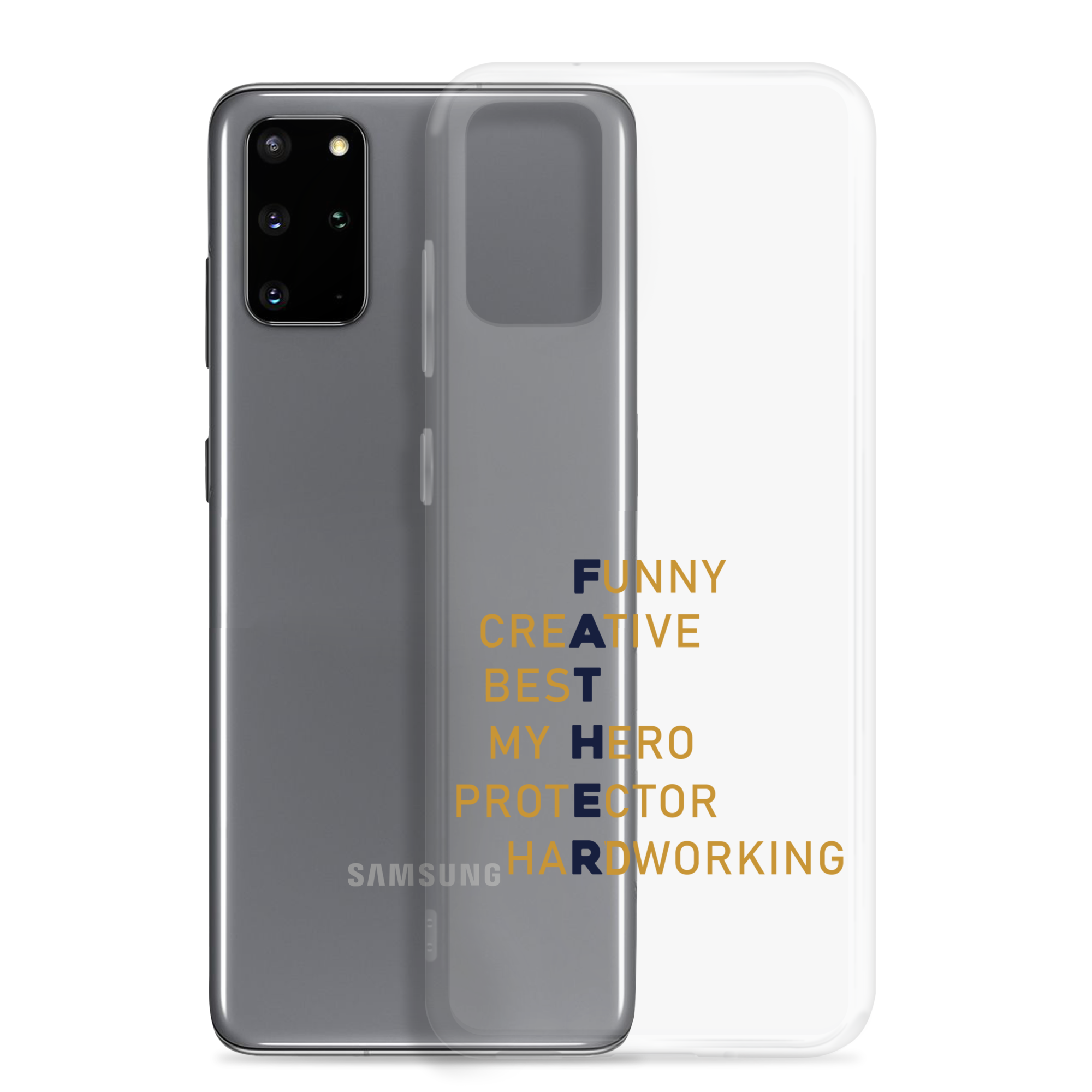 Funny Creative Best My Hero Protector HardWorking Clear Case for Samsung®