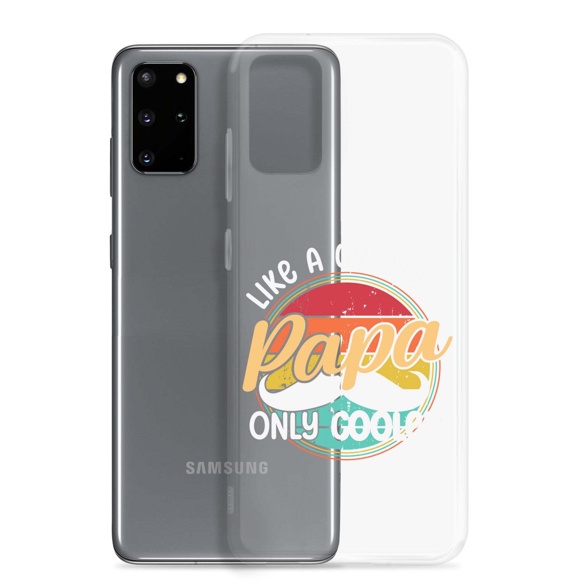 Papa Like A Grandpa Only Cooler Clear Case for Samsung®