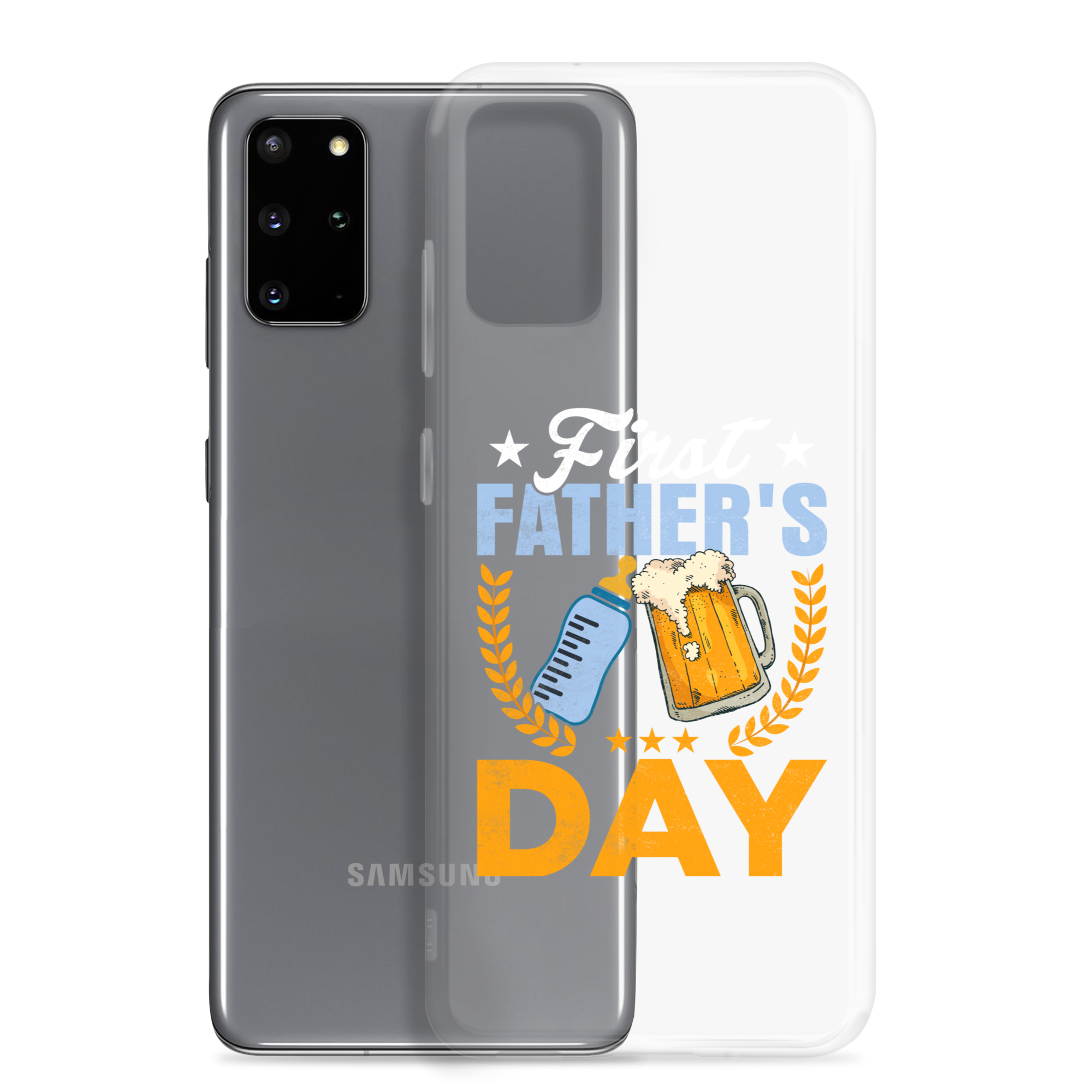 First Father's Day Clear Case for Samsung®