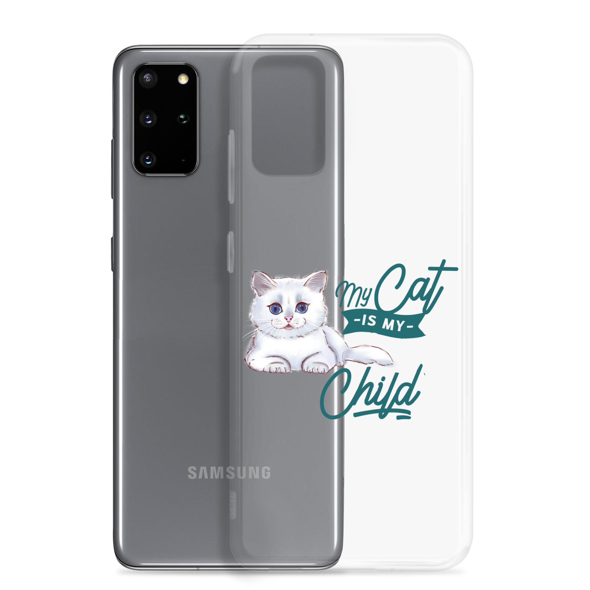 My Cat Is My Child Clear Case for Samsung®